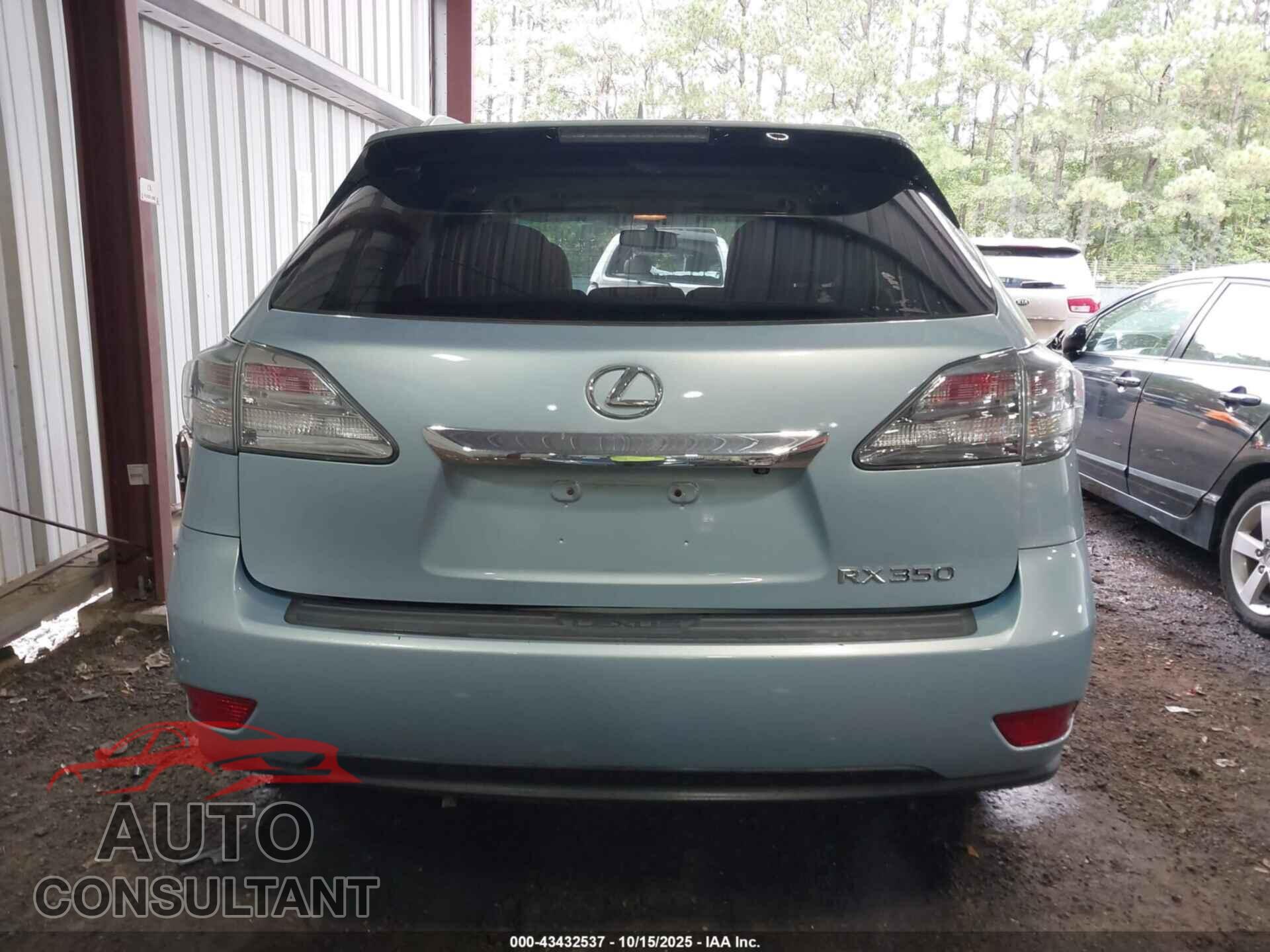 LEXUS RX 350 2011 - 2T2BK1BA3BC099111