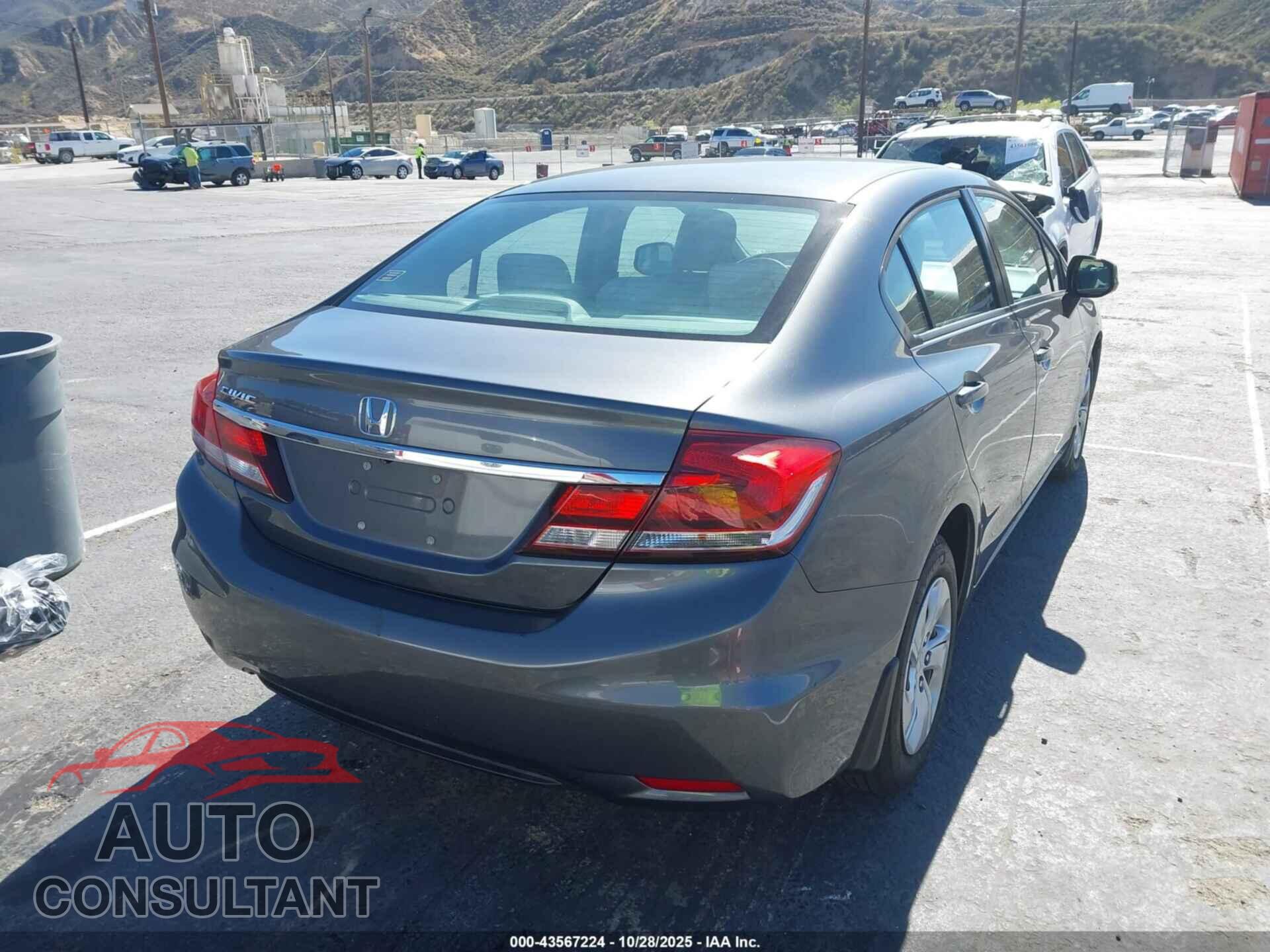 HONDA CIVIC 2013 - 19XFB2F57DE292682