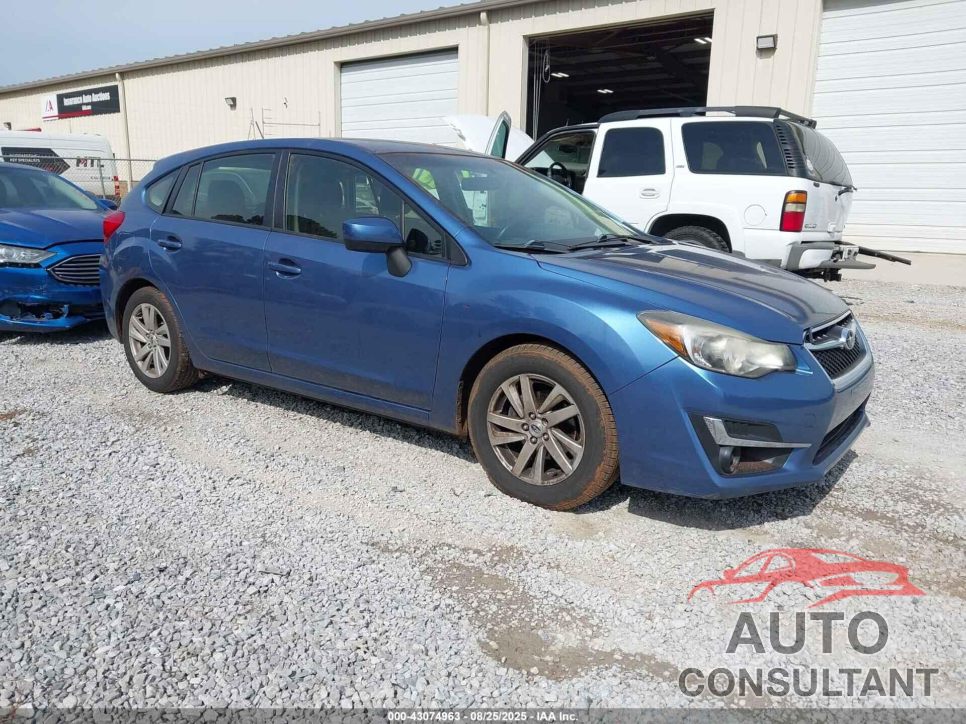 SUBARU IMPREZA 2015 - JF1GPAC67FH278250