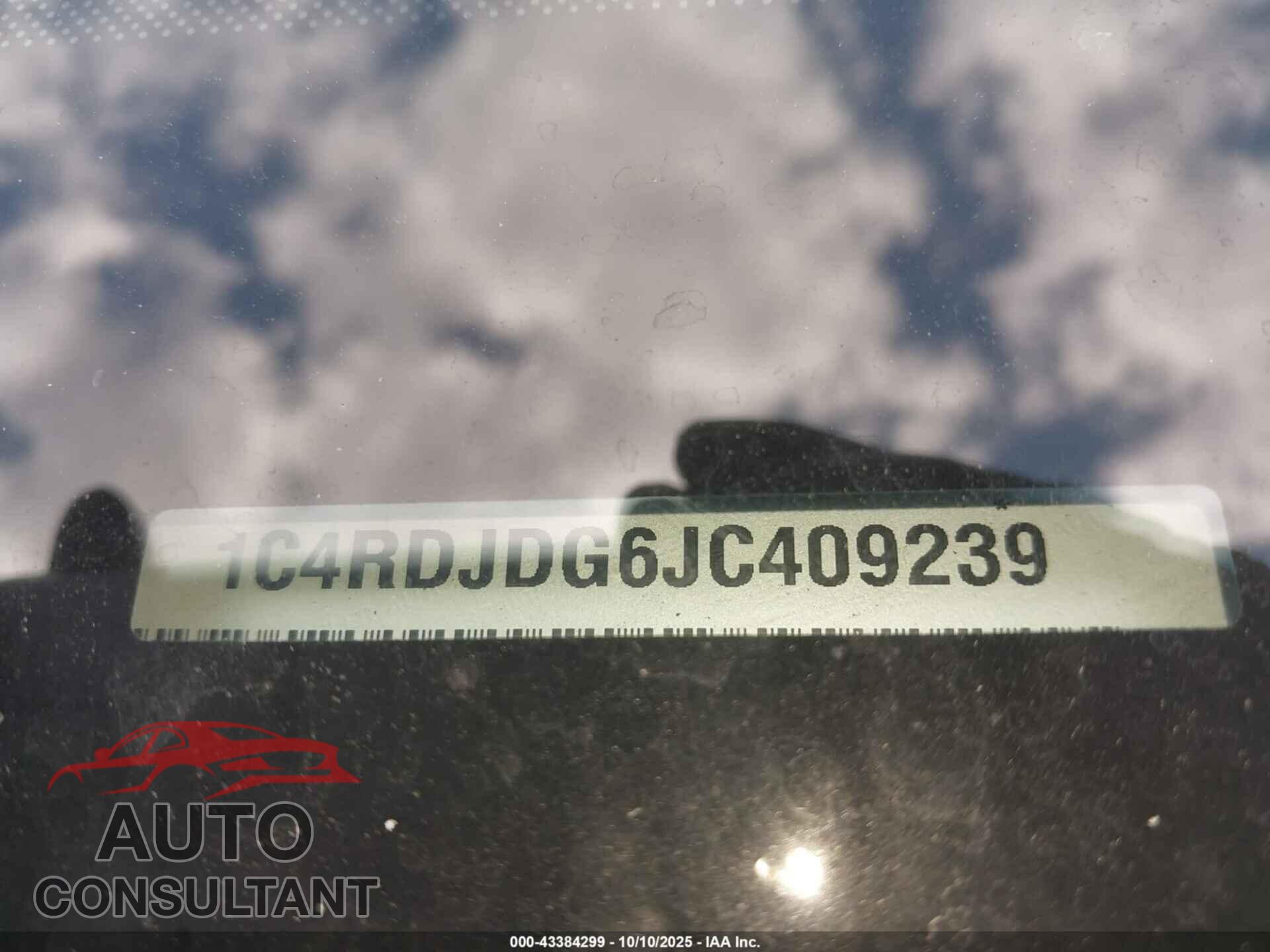 DODGE DURANGO 2018 - 1C4RDJDG6JC409239