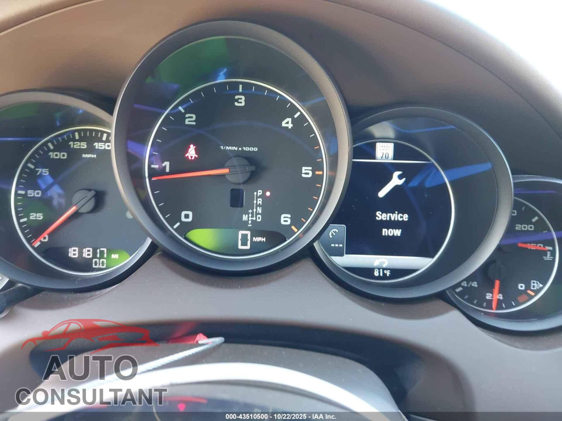 PORSCHE CAYENNE 2015 - WP1AF2A2XFLA40879