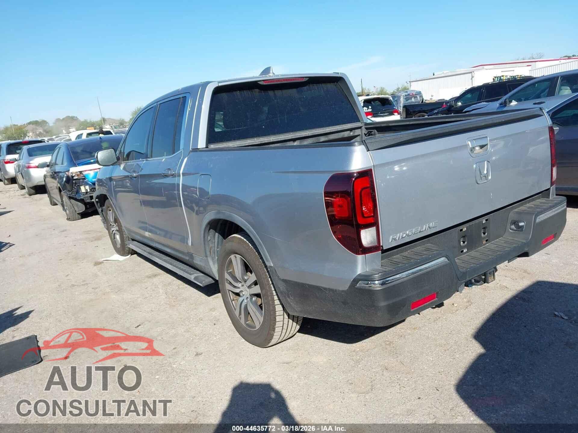 HONDA RIDGELINE 2017 - 5FPYK2F40HB004671