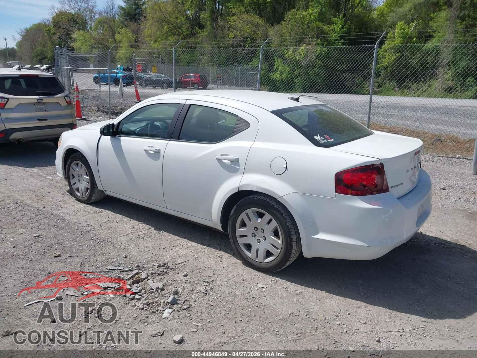 DODGE AVENGER 2011 - 1B3BD4FB9BN588372