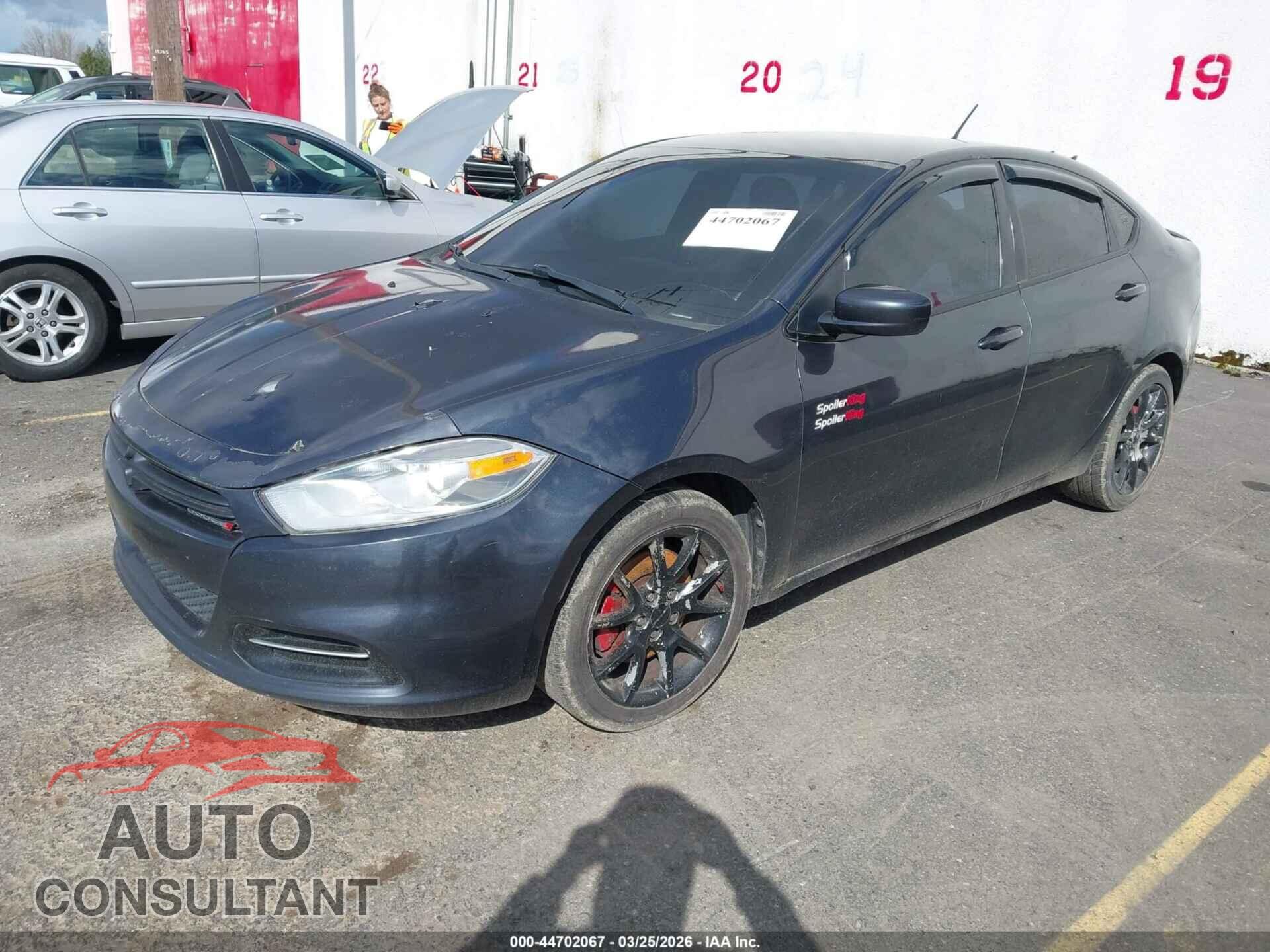 DODGE DART 2013 - 1C3CDFBA5DD126612