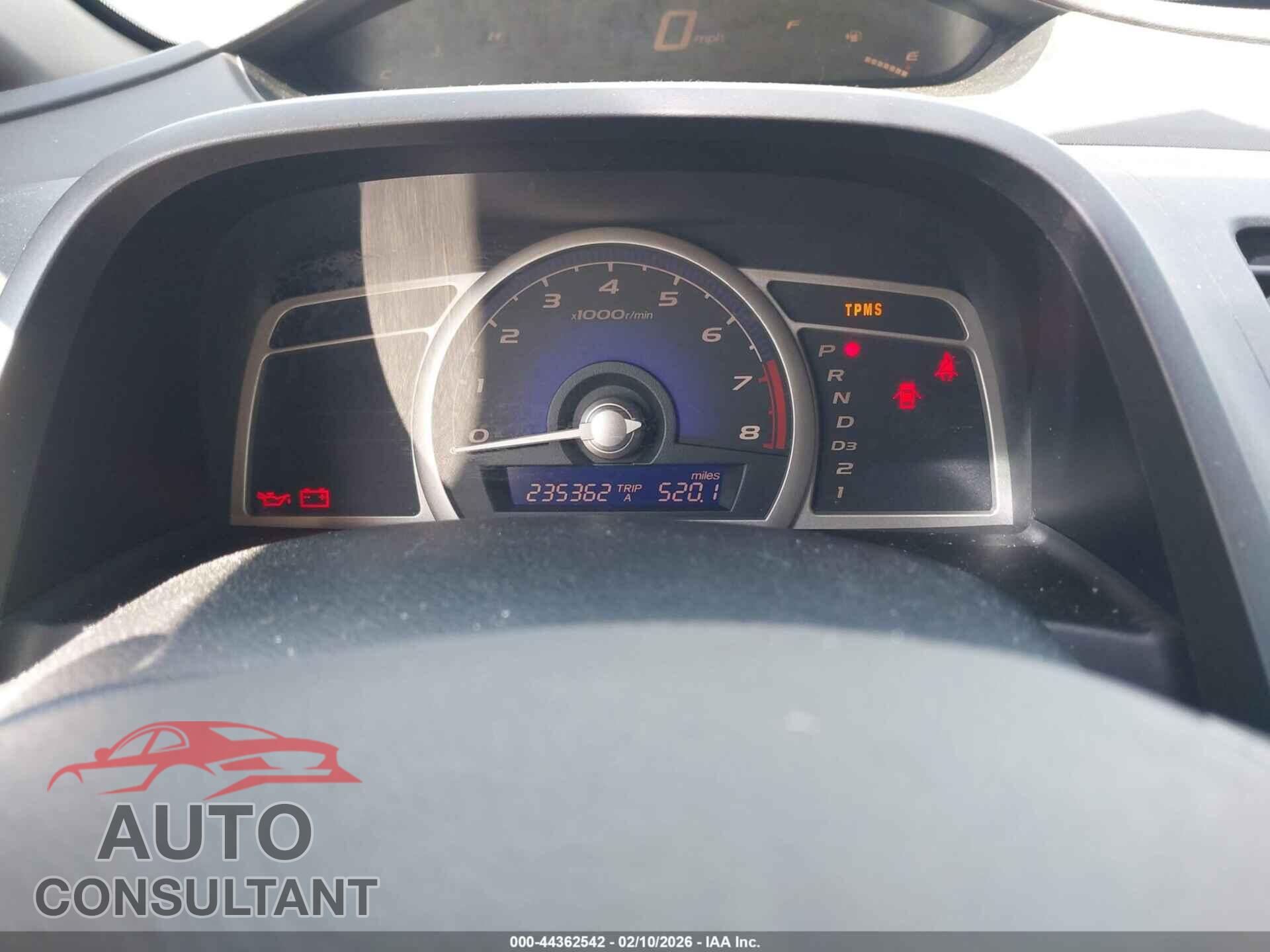 HONDA CIVIC 2009 - 19XFA16849E030357