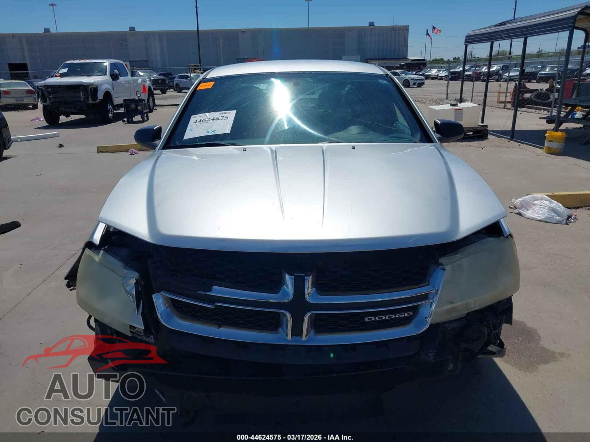 DODGE AVENGER 2012 - 1C3CDZAB3CN103172