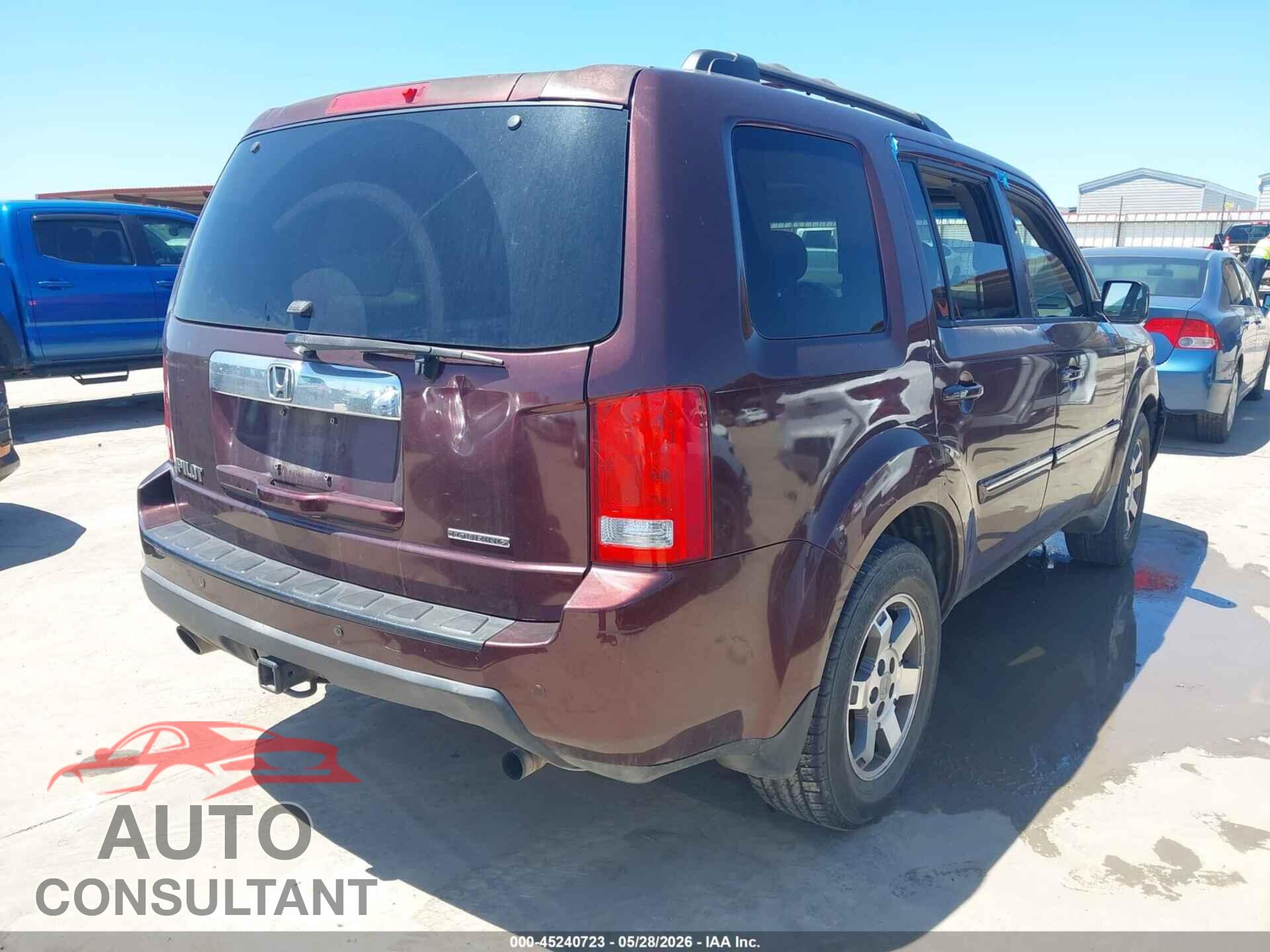 HONDA PILOT 2011 - 5FNYF3H96BB019128