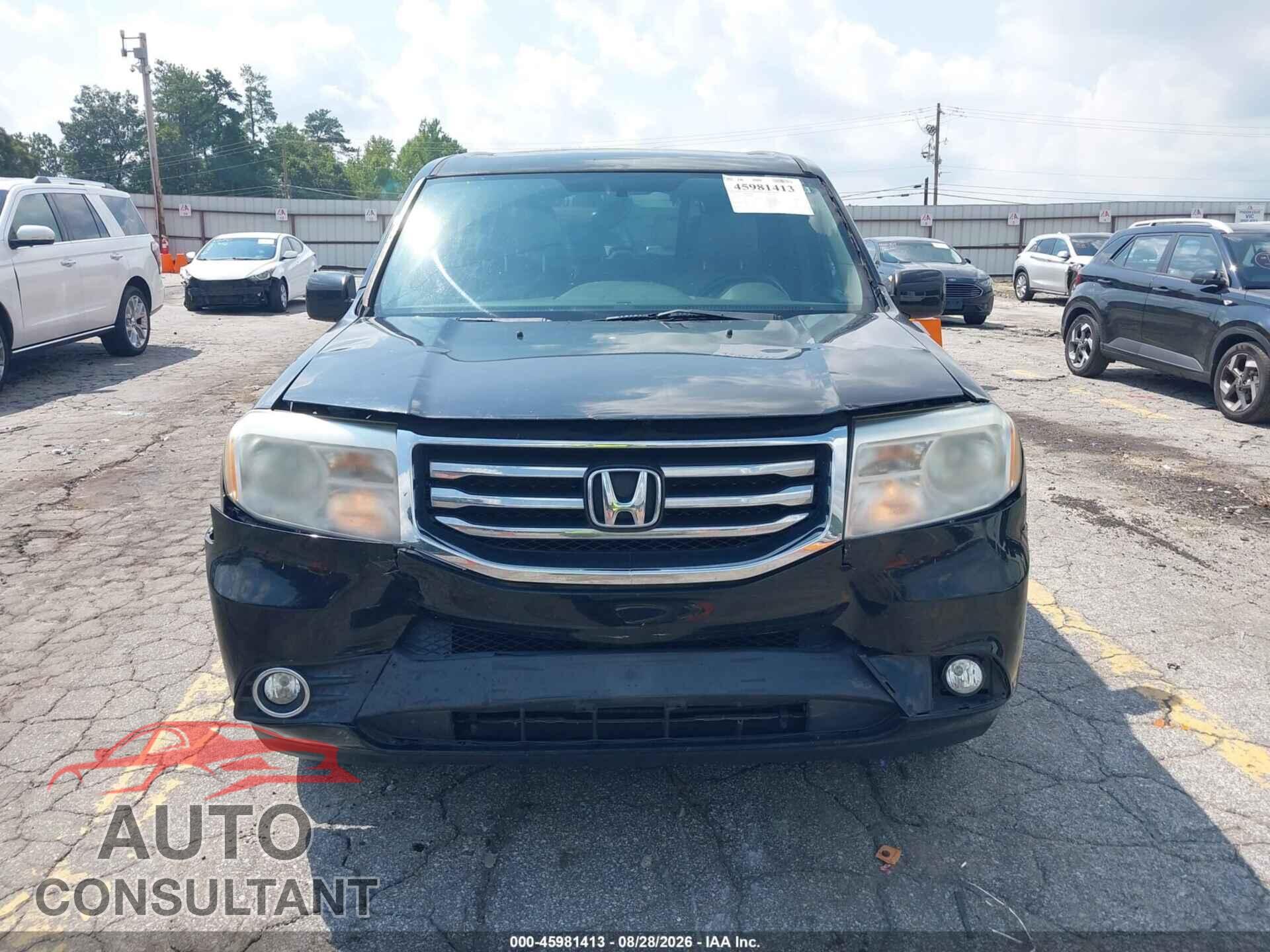 HONDA PILOT 2013 - 5FNYF3H55DB008010