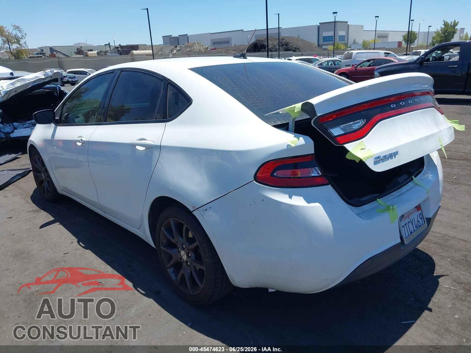DODGE DART 2015 - 1C3CDFAA7FD311393