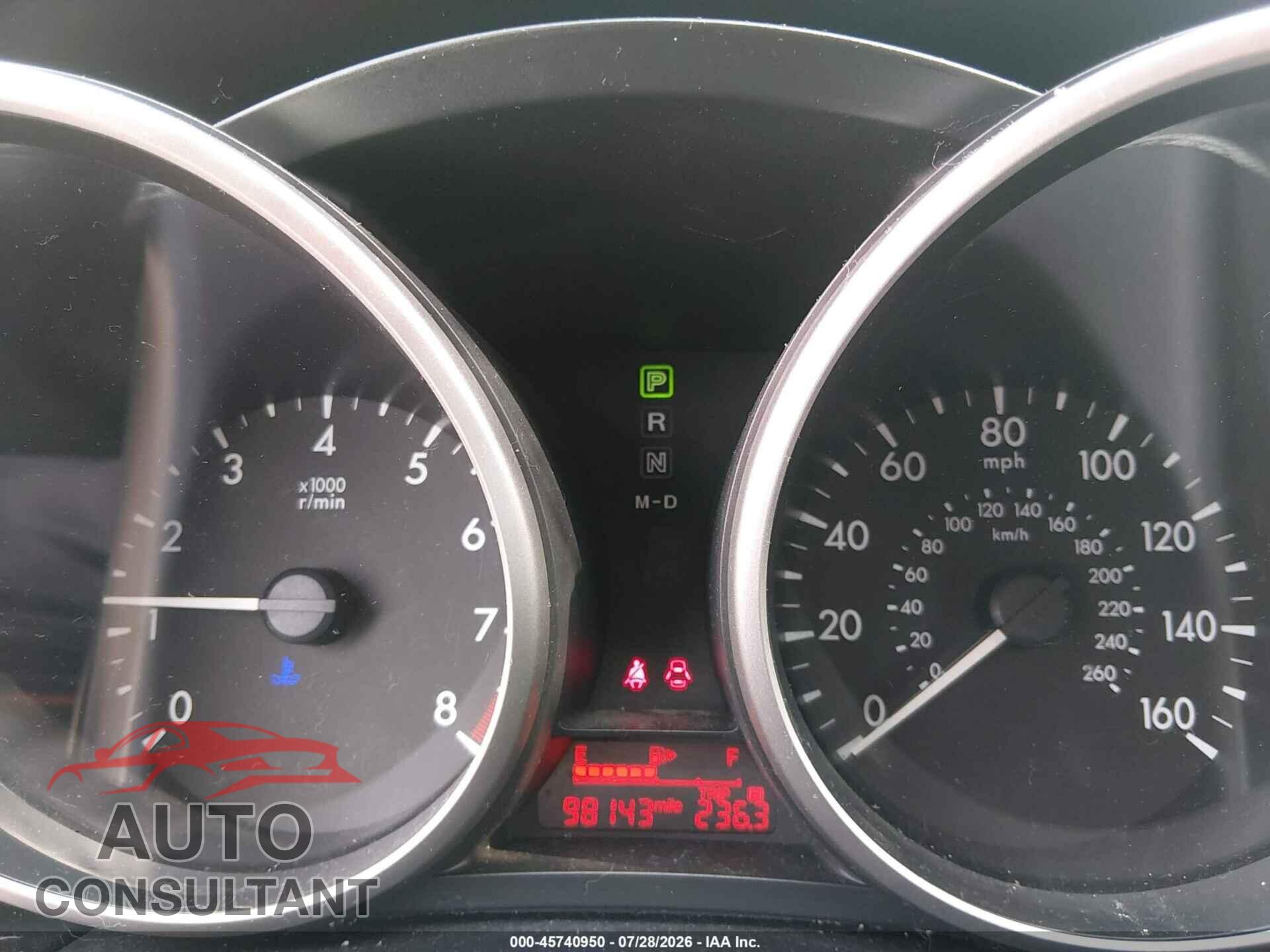 MAZDA MAZDA5 2013 - JM1CW2BL6D0146679