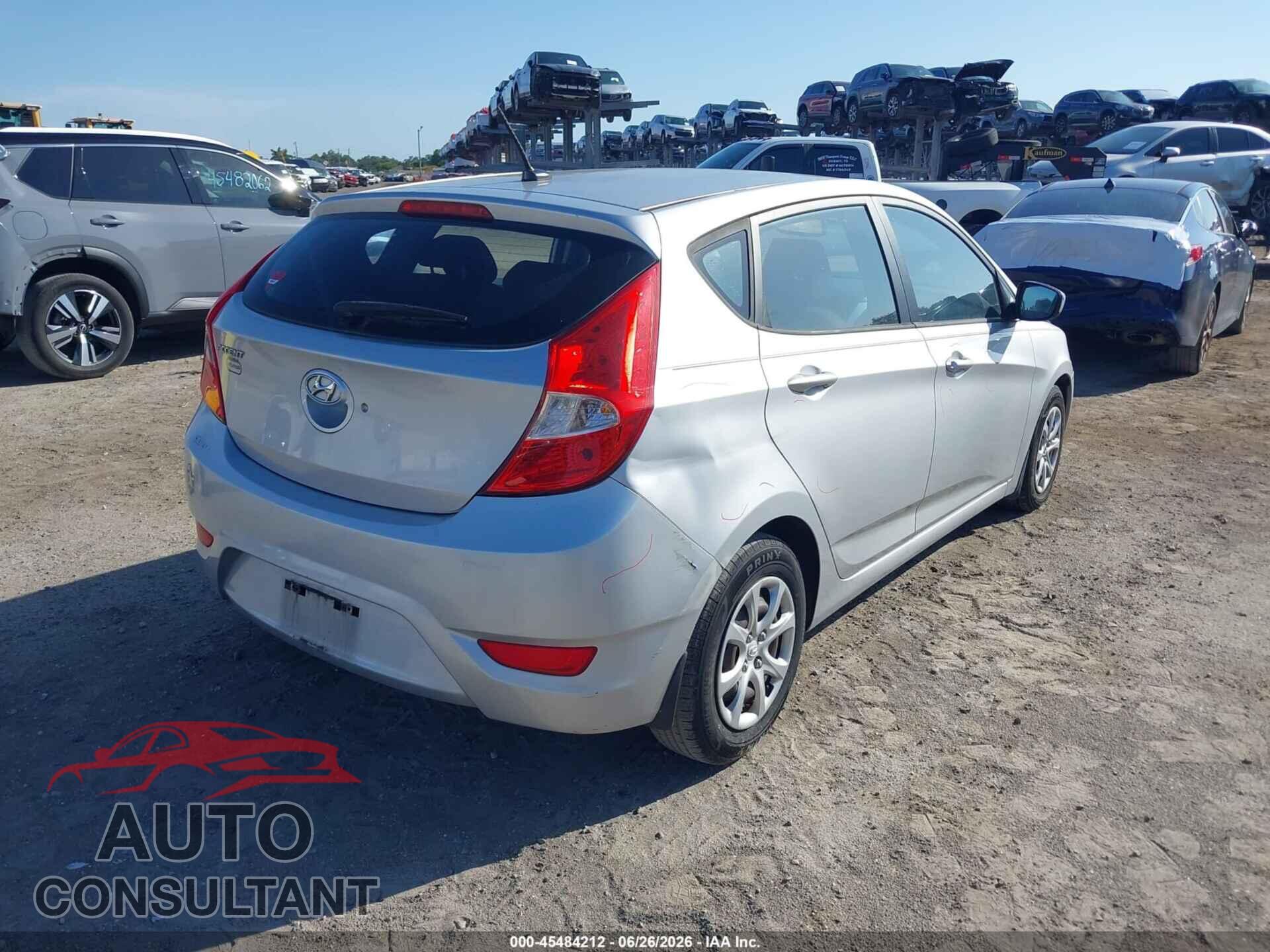 HYUNDAI ACCENT 2013 - KMHCT5AE3DU093621