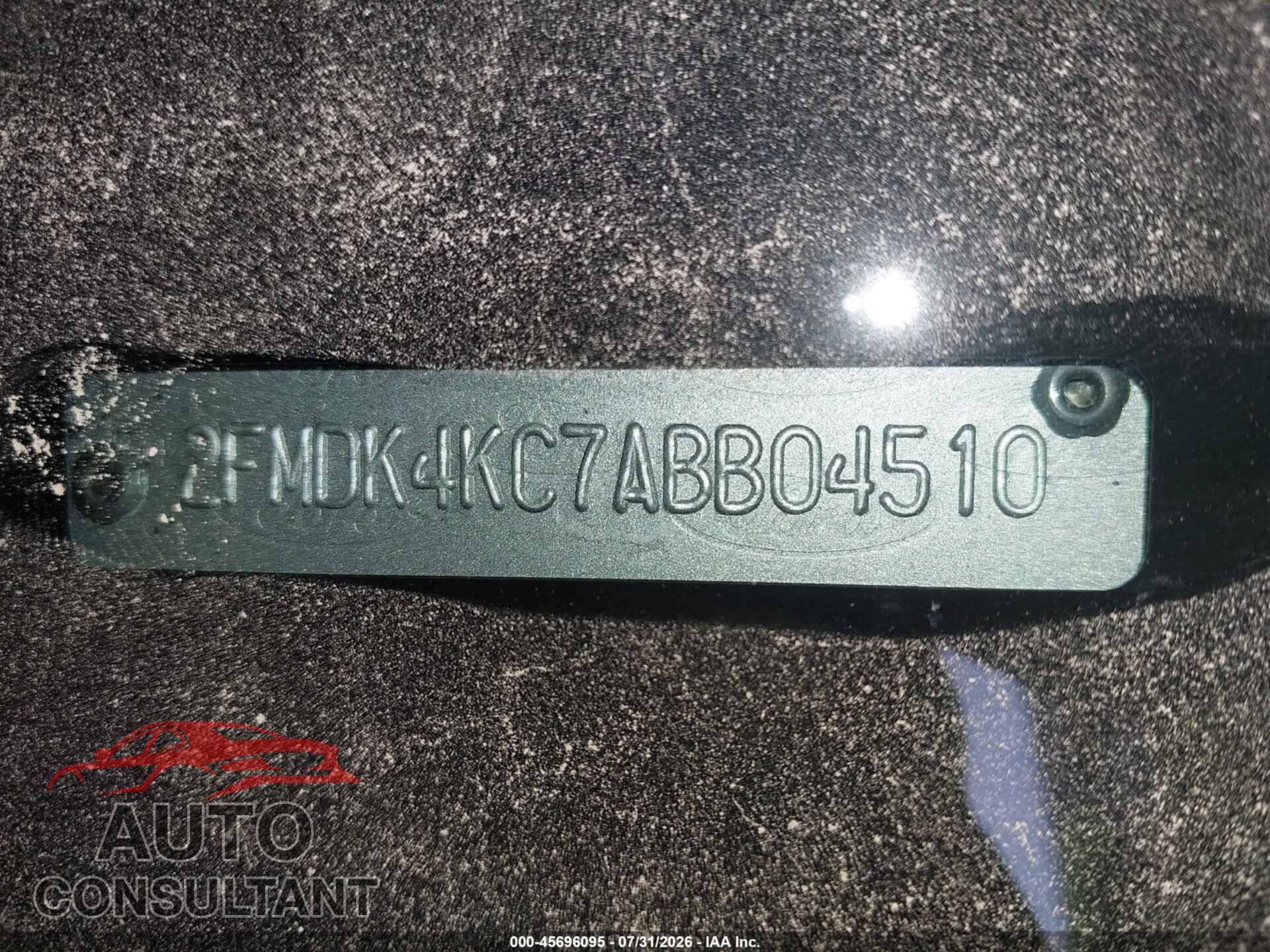FORD EDGE 2010 - 2FMDK4KC7ABB04510