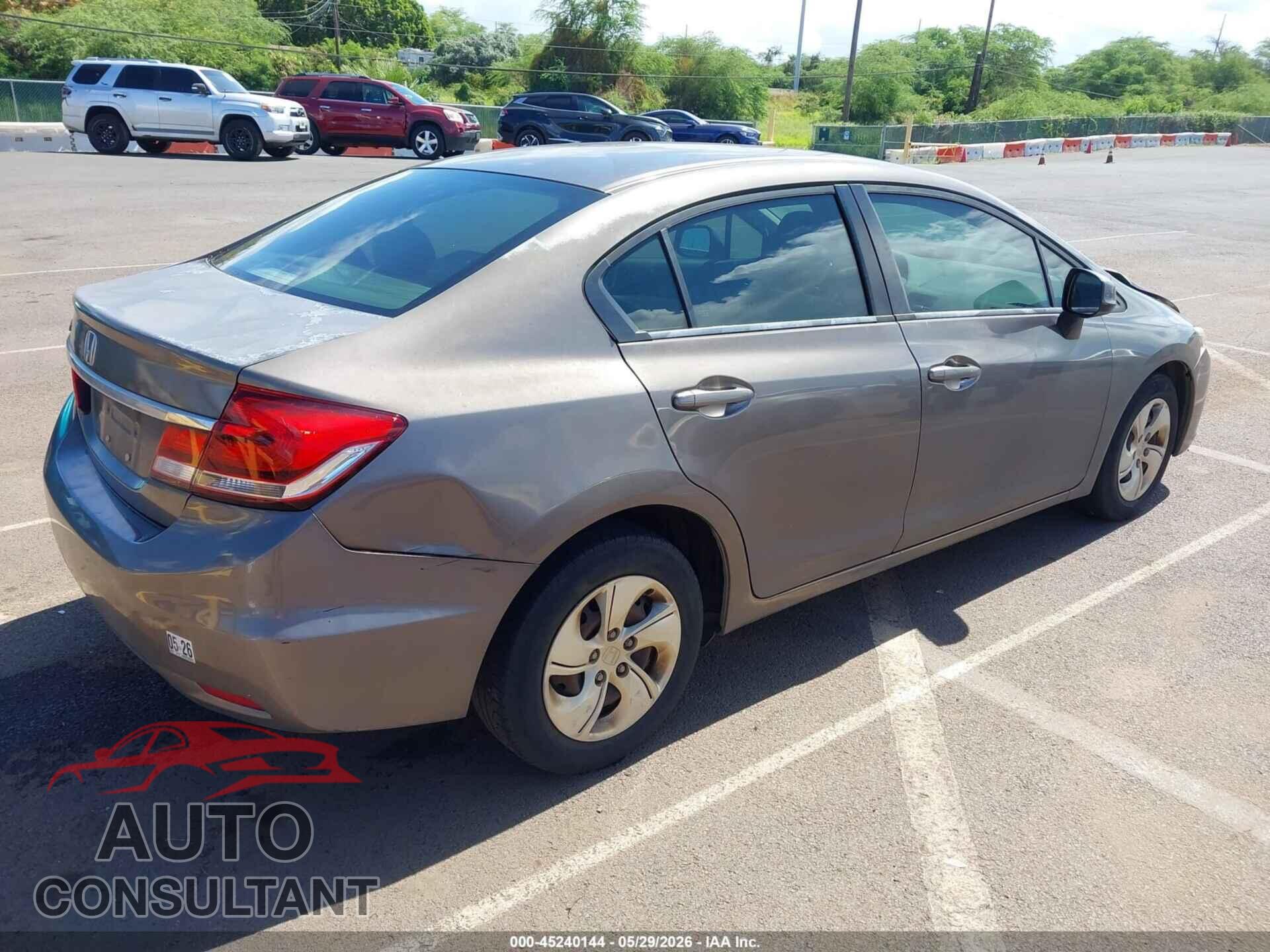 HONDA CIVIC 2013 - 2HGFB2F57DH552214