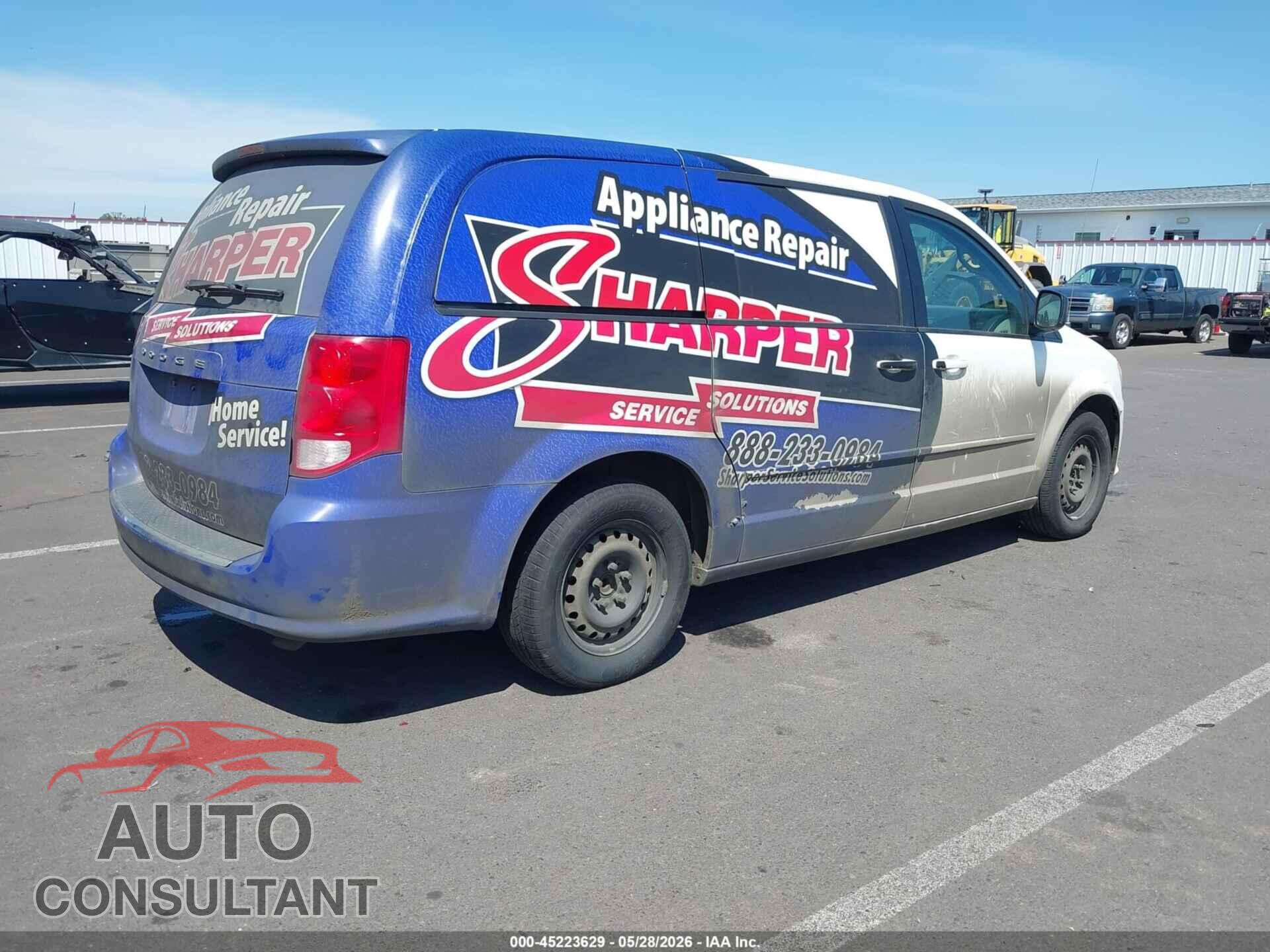 DODGE GRAND CARAVAN 2012 - 2C4RDGBG5CR396516