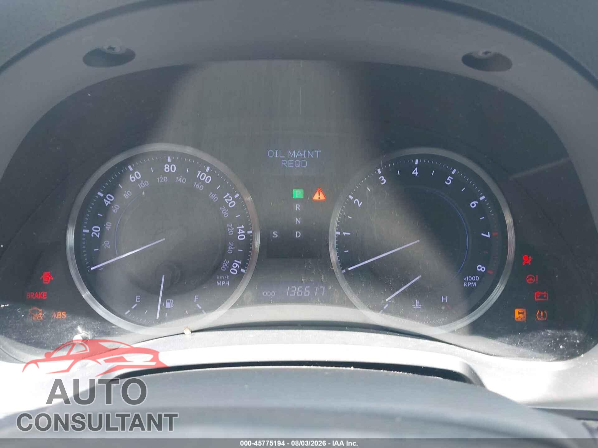 LEXUS IS 250 2011 - JTHCF5C21B5047676