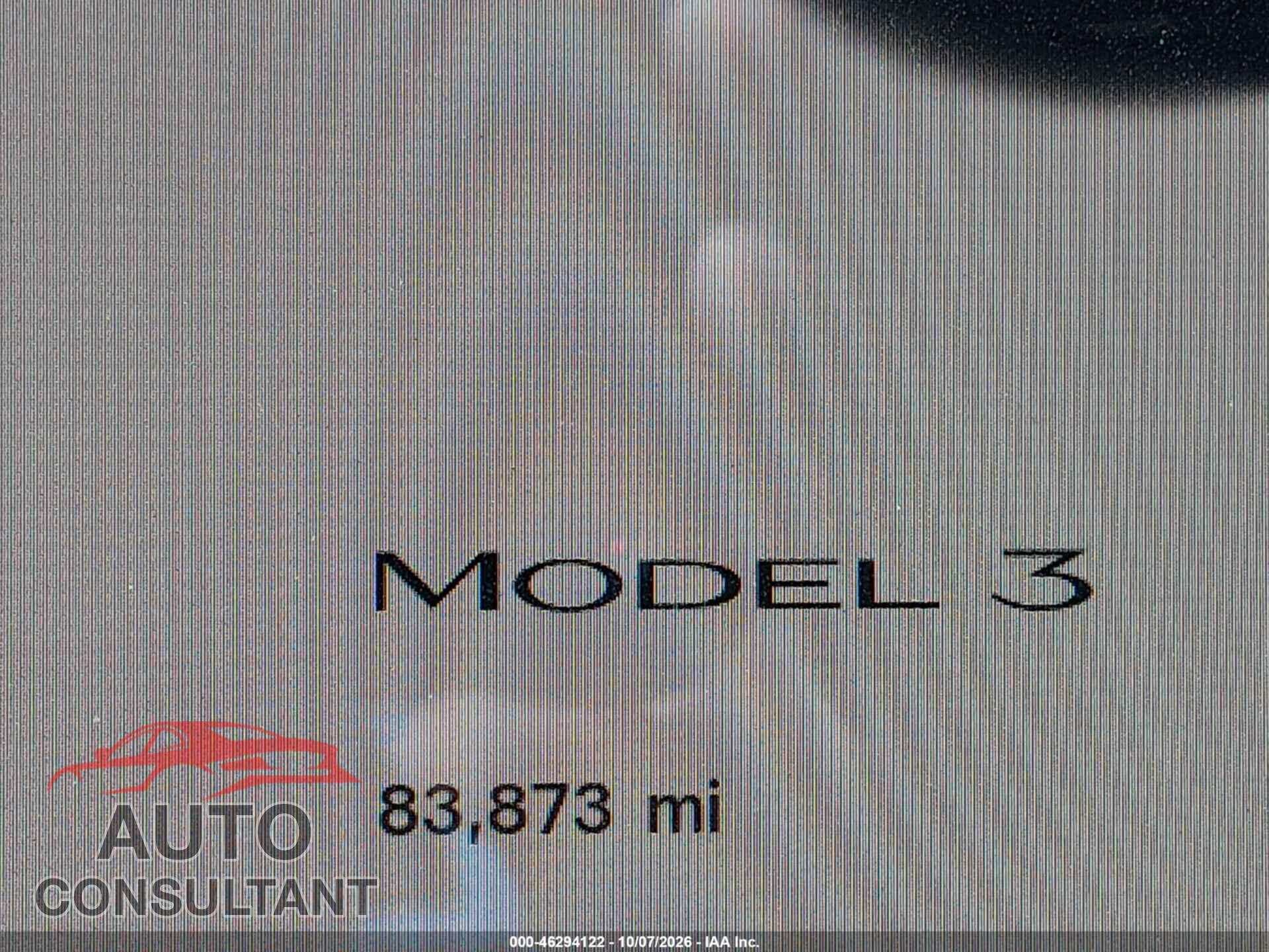 TESLA MODEL 3 2022 - 5YJ3E1EA4NF190111