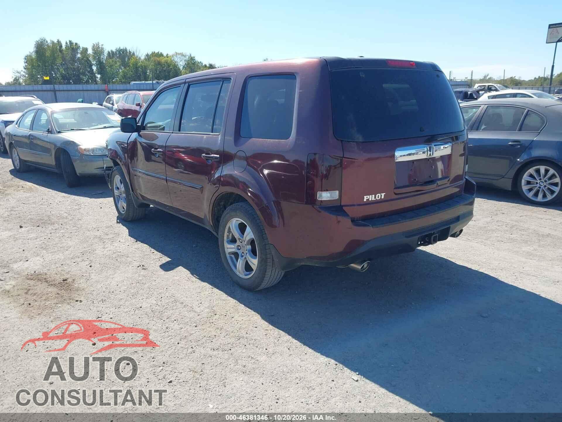 HONDA PILOT 2013 - 5FNYF3H52DB010572