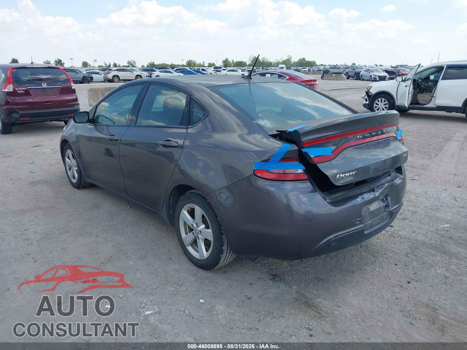 DODGE DART 2015 - 1C3CDFBB1FD286207