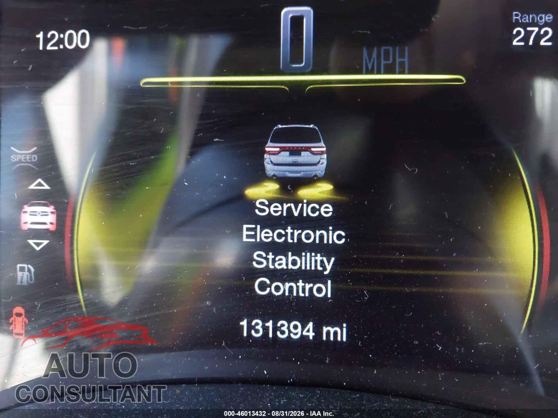 DODGE DURANGO 2019 - 1C4RDJAG9KC734246
