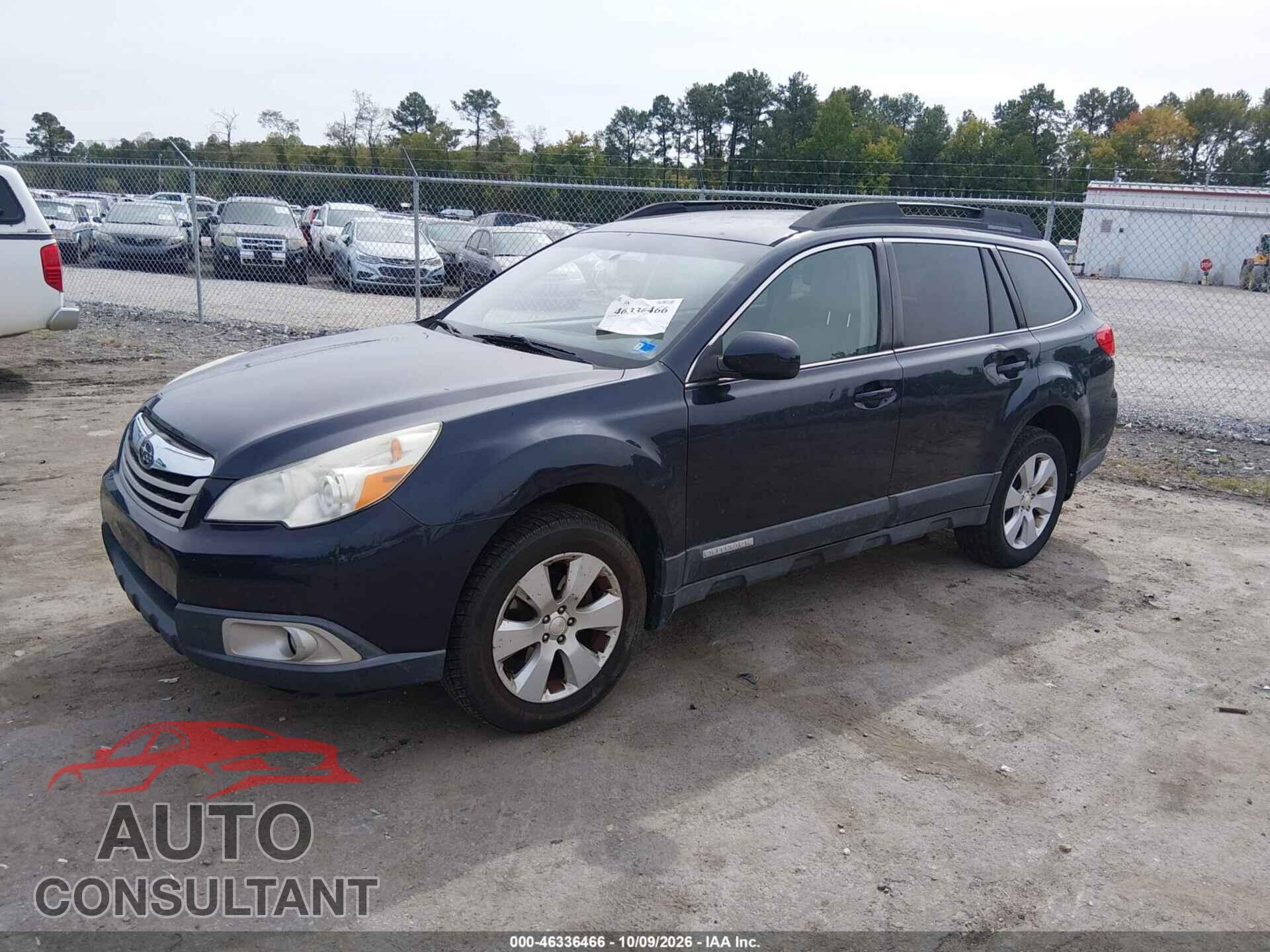 SUBARU OUTBACK 2012 - 4S4BRCCC0C3223496