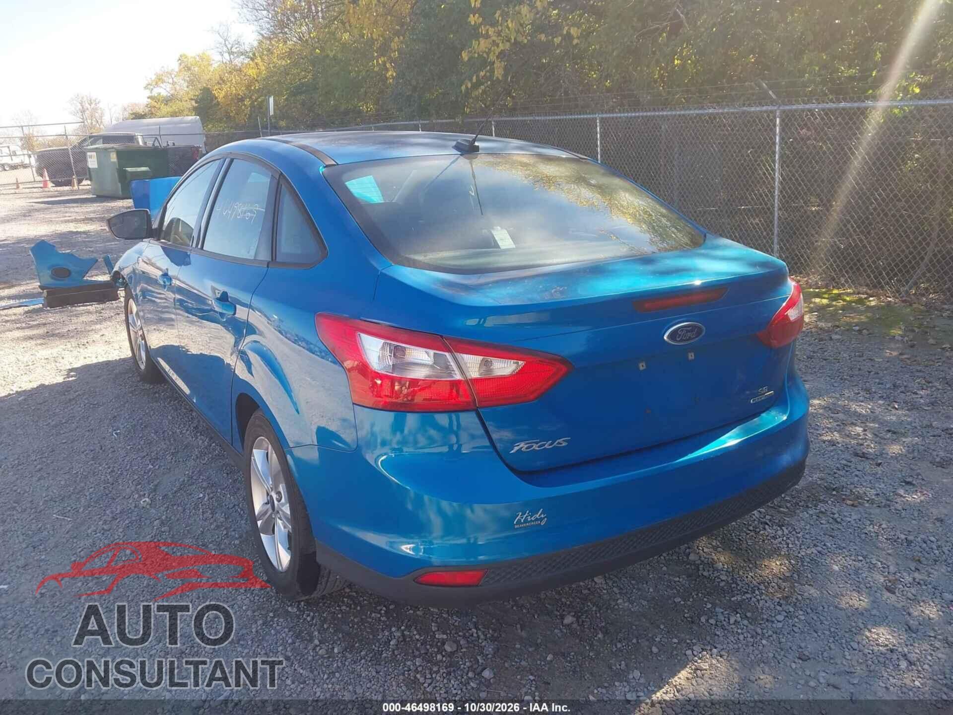 FORD FOCUS 2013 - 1FADP3F27DL371397