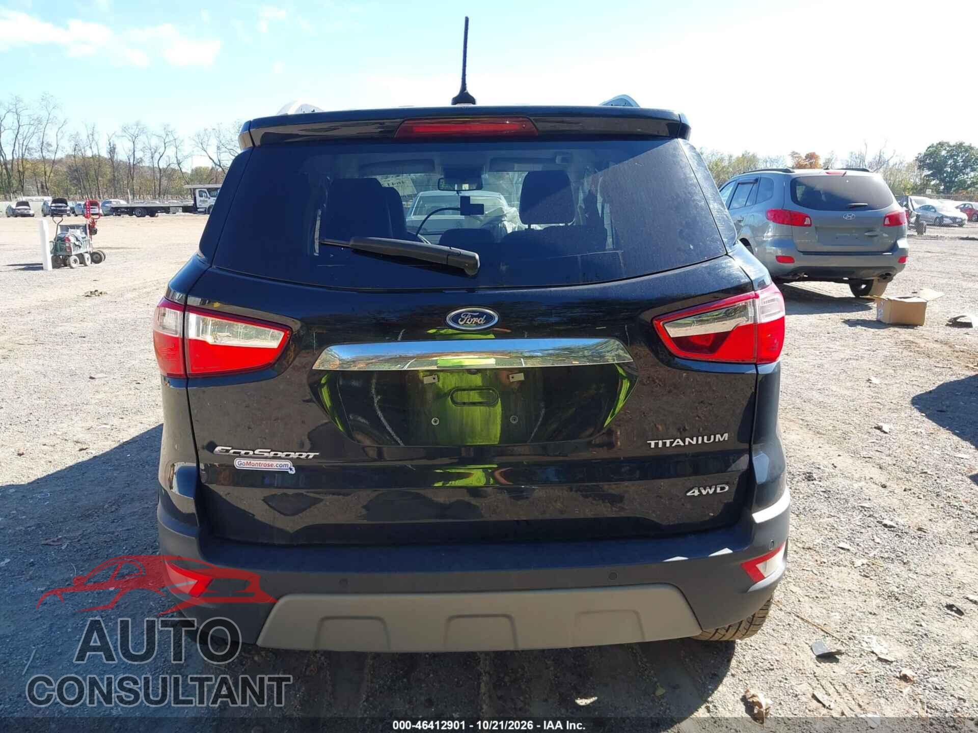 FORD ECOSPORT 2022 - MAJ6S3KL3NC462013