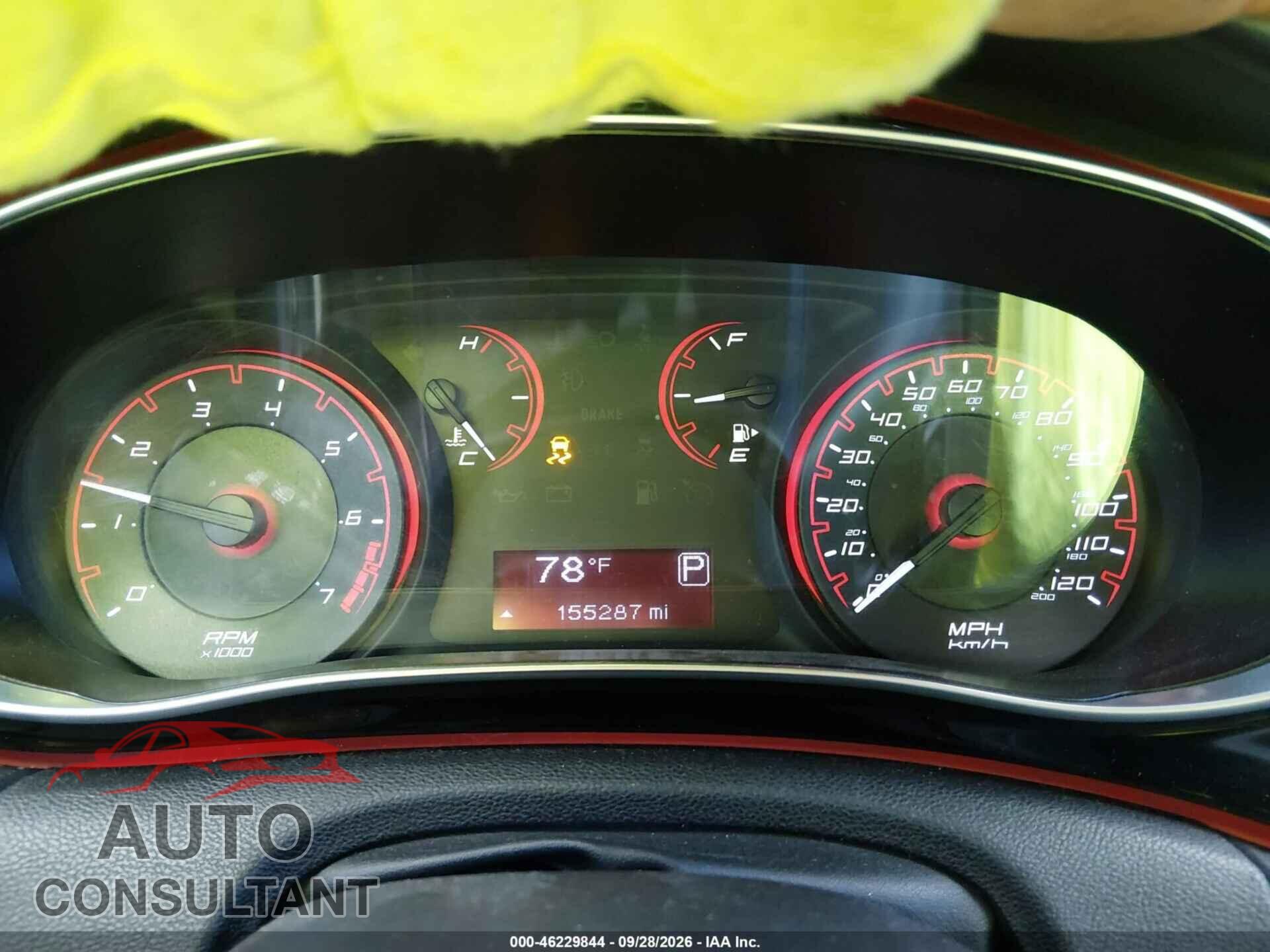 DODGE DART 2015 - 1C3CDFBB9FD252161