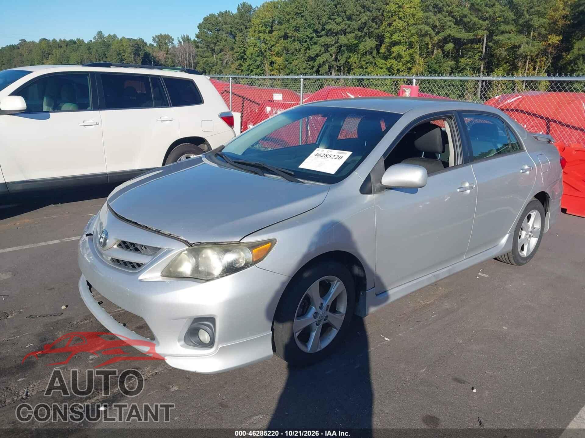 TOYOTA COROLLA 2012 - 5YFBU4EE2CP033813