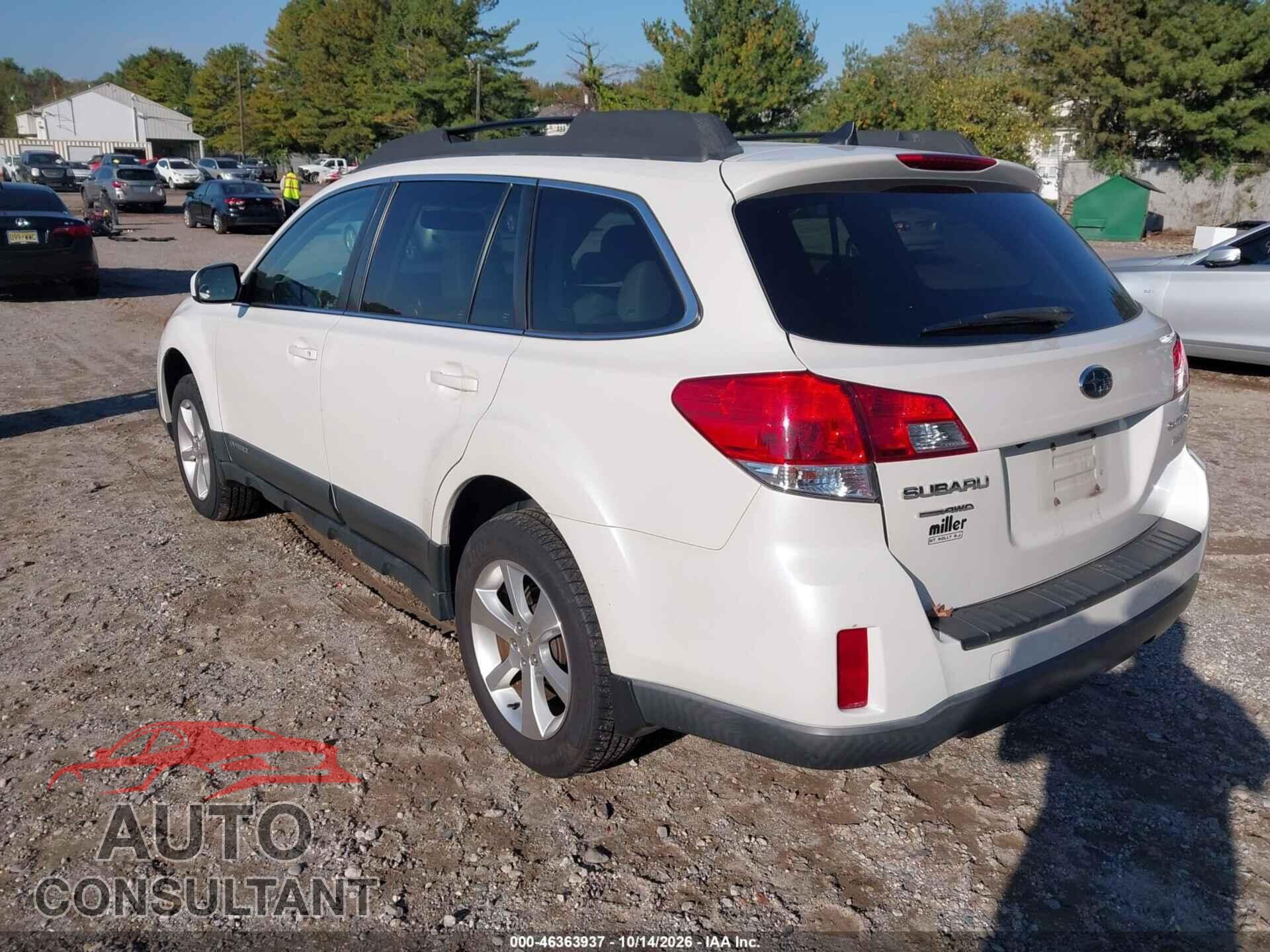 SUBARU OUTBACK 2014 - 4S4BRBMC5E3324898