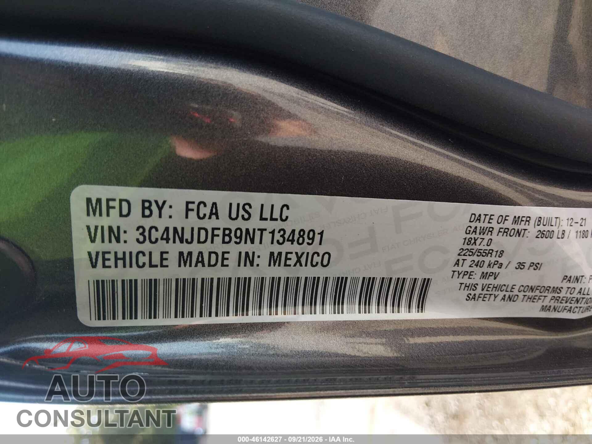 JEEP COMPASS 2022 - 3C4NJDFB9NT134891