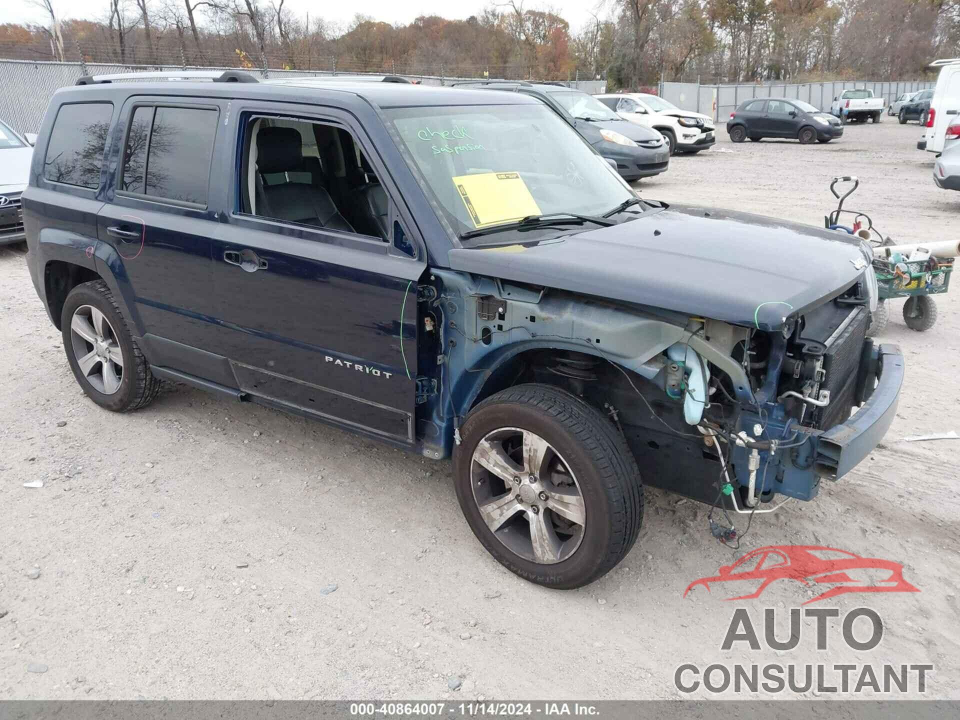 JEEP PATRIOT 2017 - 1C4NJPFA6HD134351