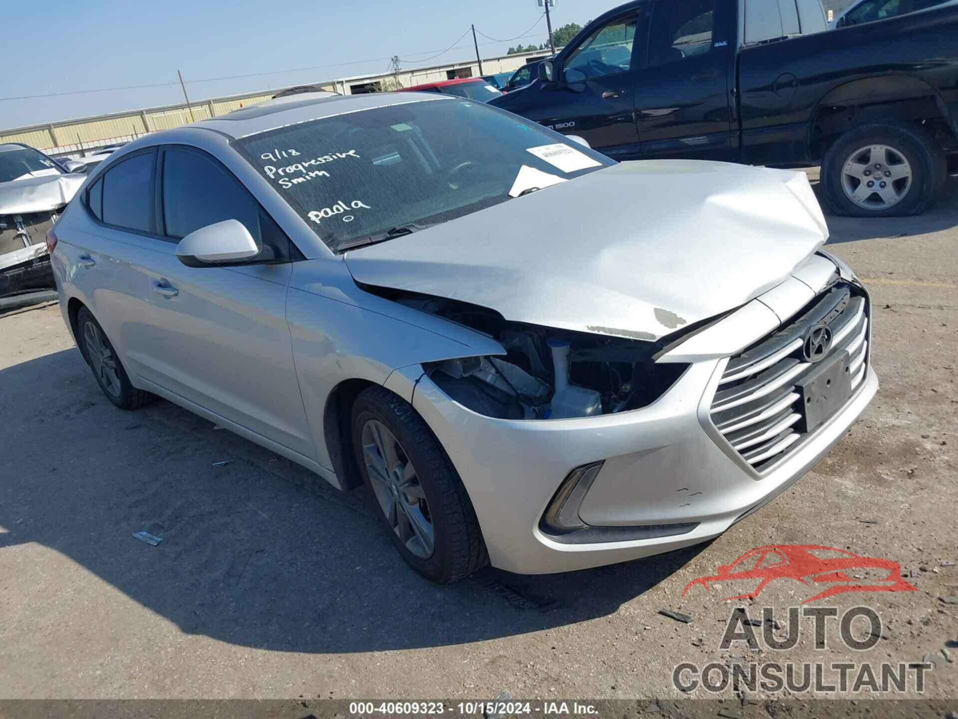 HYUNDAI ELANTRA 2018 - 5NPD84LF7JH263303
