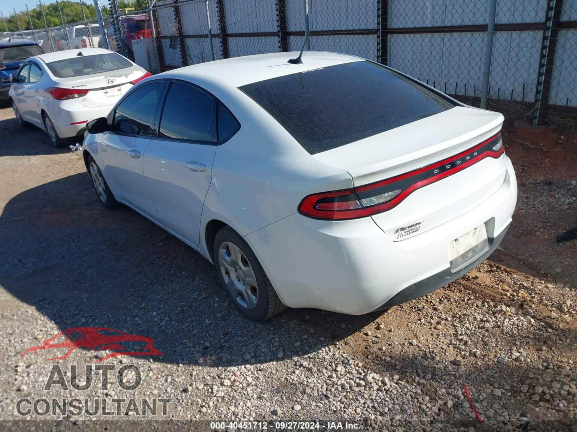 DODGE DART 2015 - 1C3CDFAA4FD194565