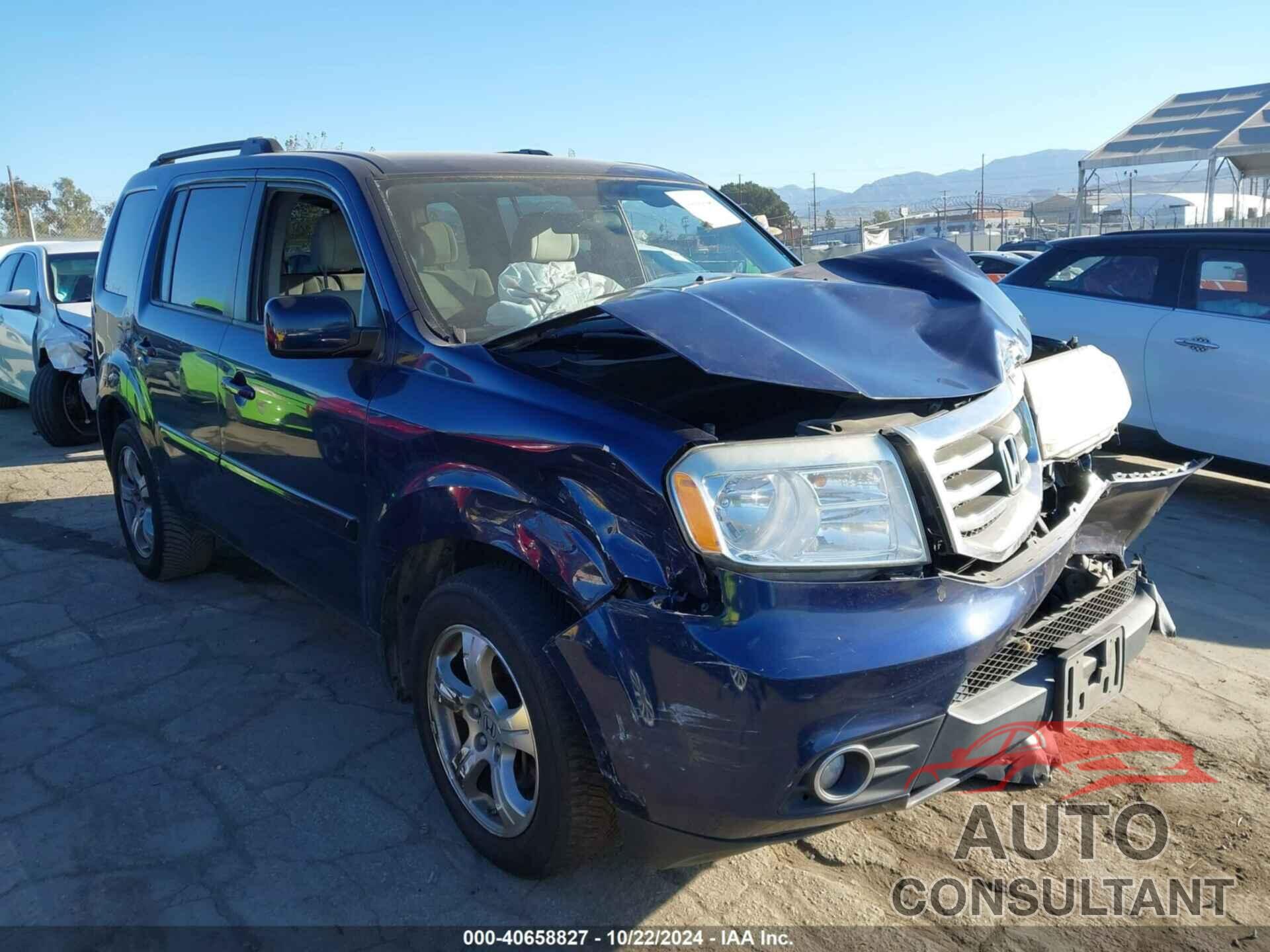 HONDA PILOT 2013 - 5FNYF4H42DB068985