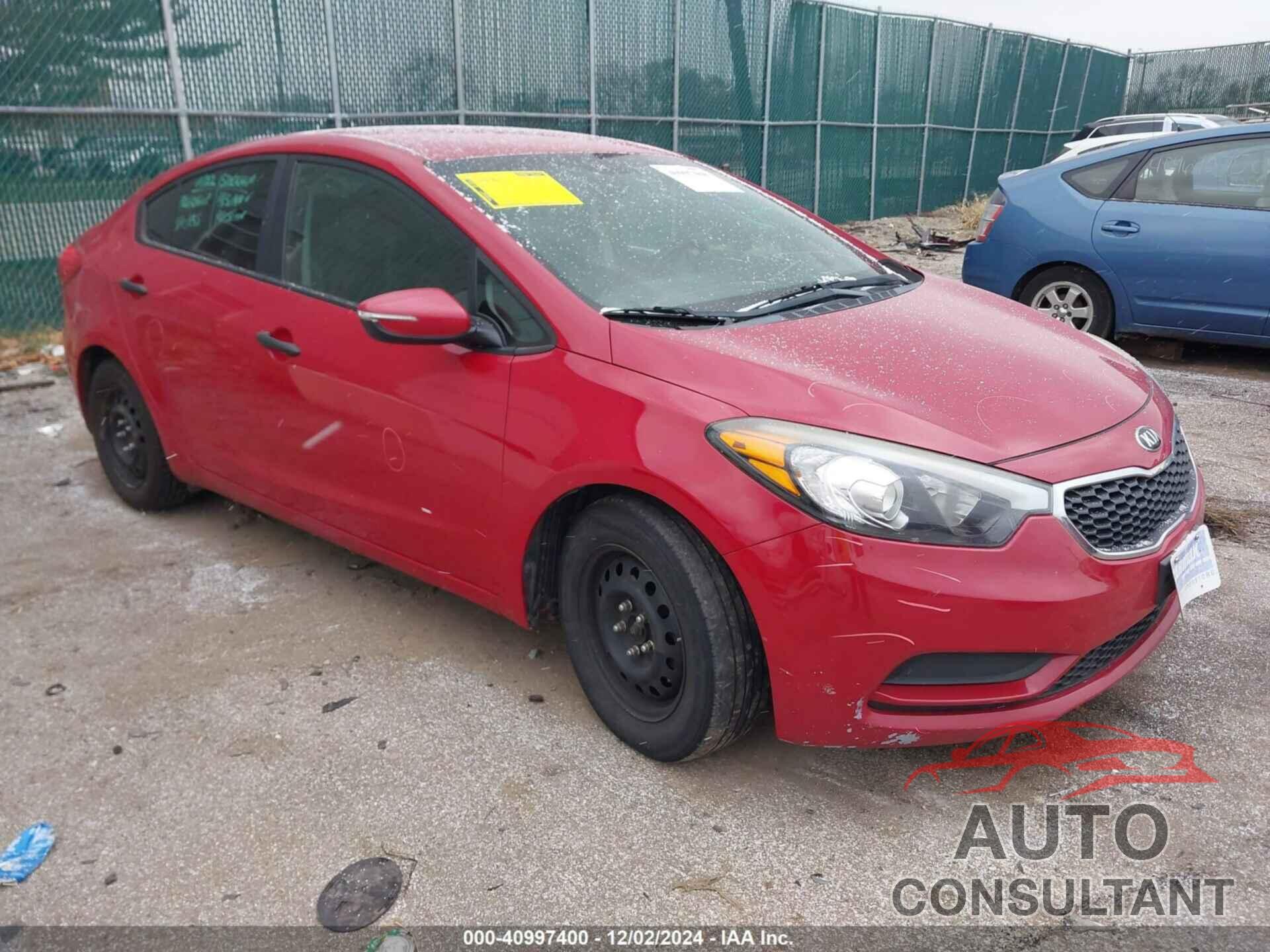 KIA FORTE 2016 - KNAFX4A67G5535840