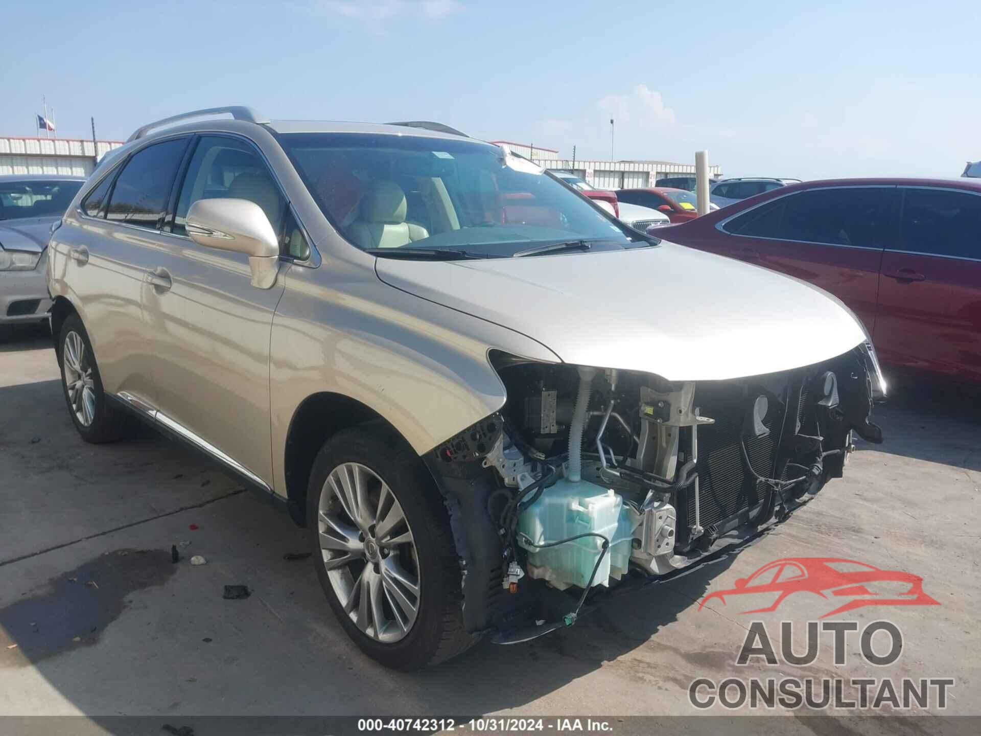 LEXUS RX 350 2013 - 2T2ZK1BA8DC103865