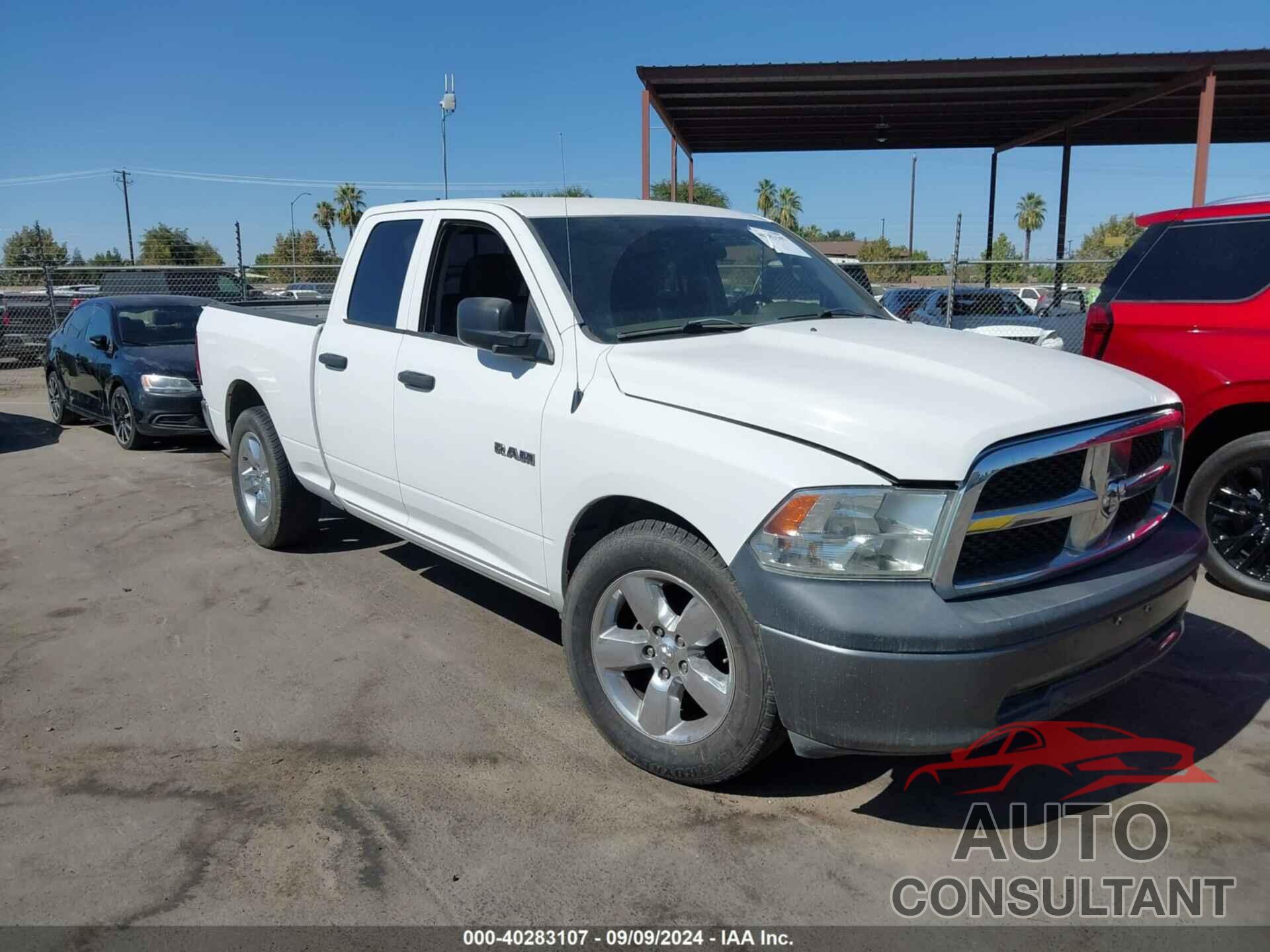 DODGE RAM 1500 2010 - 1D7RB1GP8AS138536