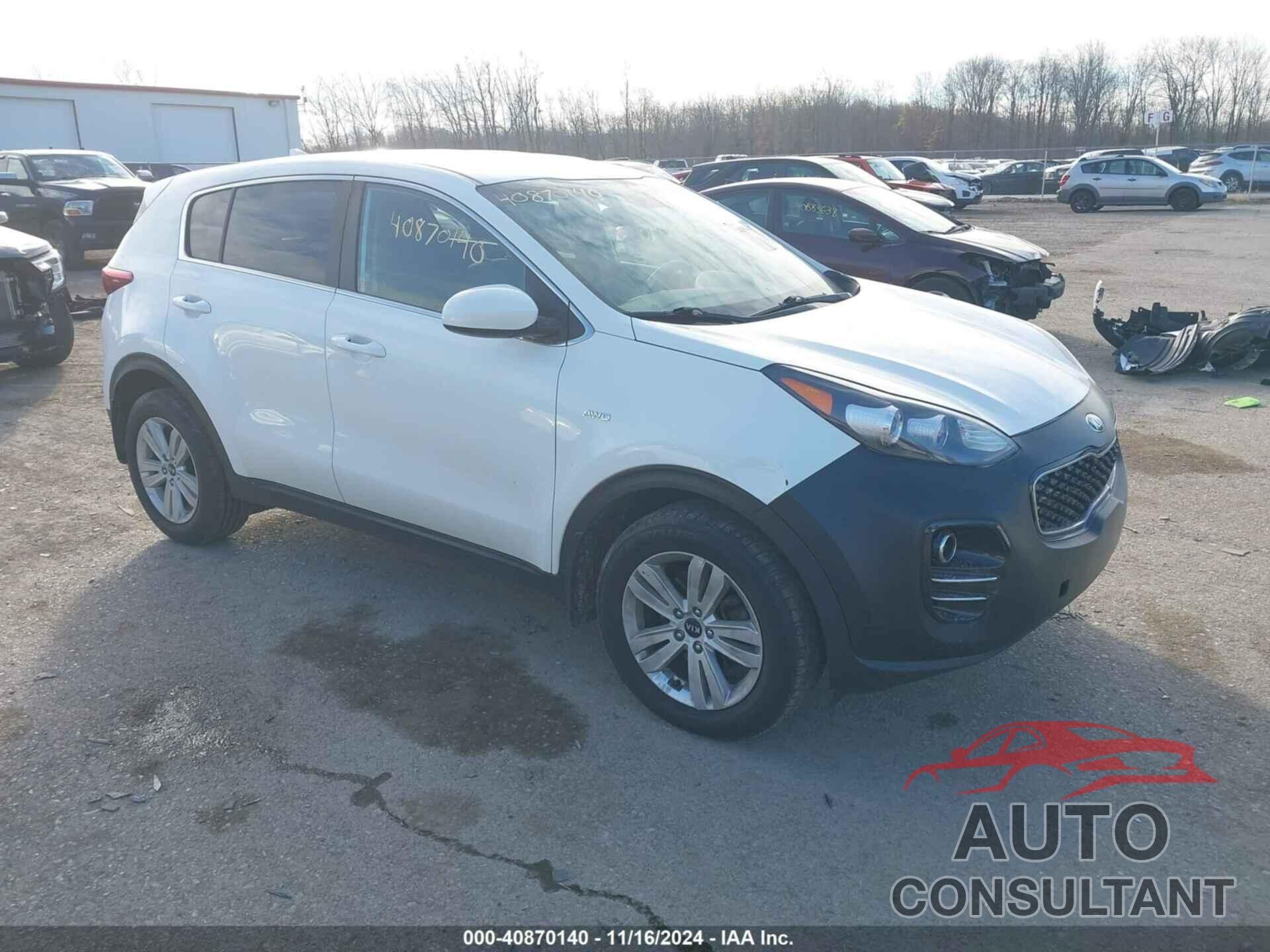 KIA SPORTAGE 2017 - KNDPMCAC0H7281118