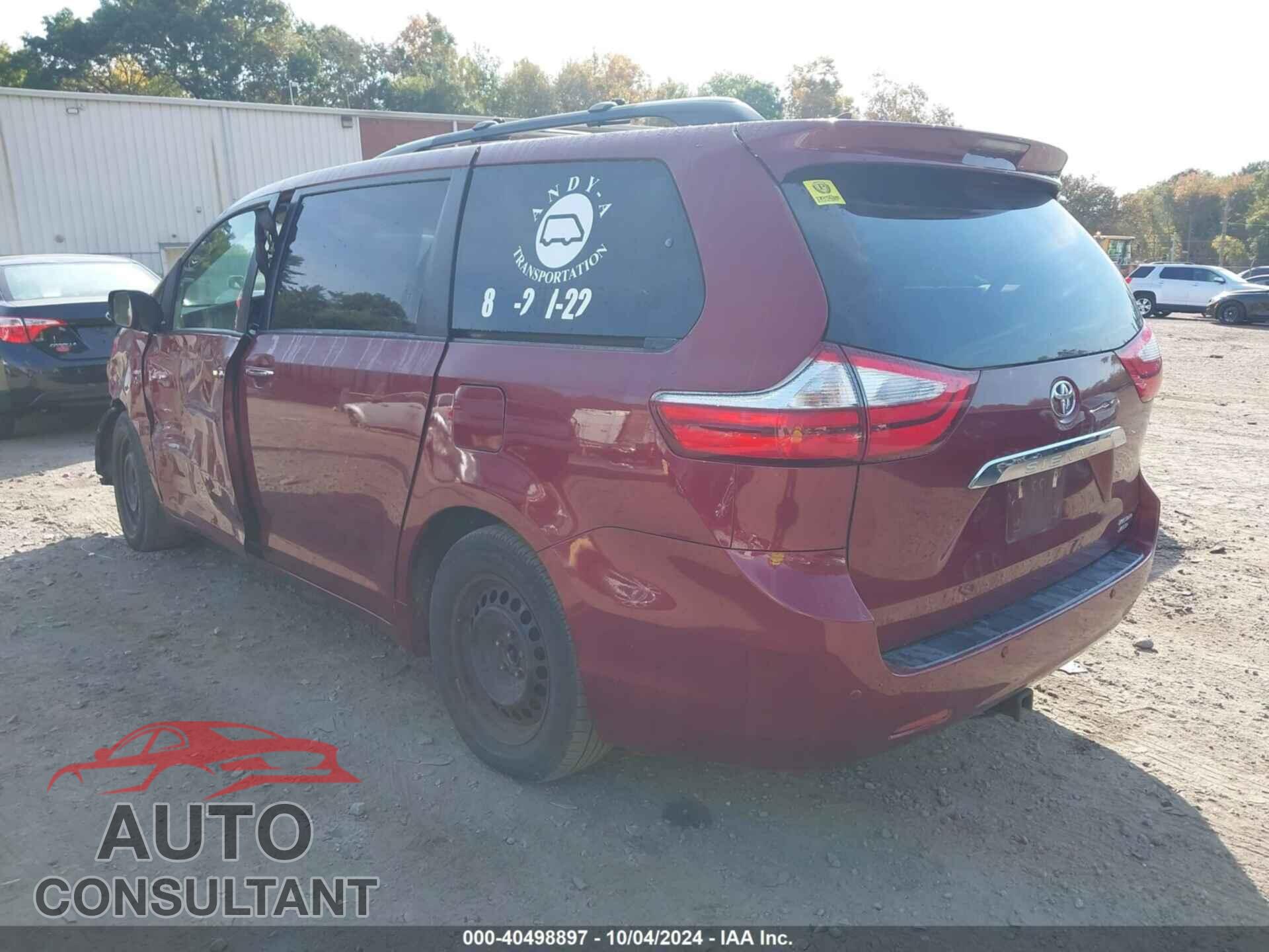 TOYOTA SIENNA 2017 - 5TDDZ3DC8HS161797