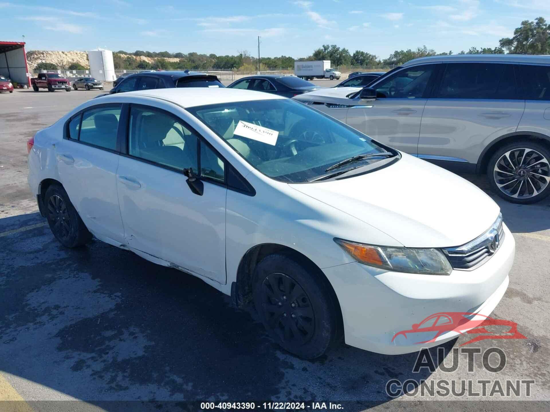 HONDA CIVIC 2012 - 2HGFB2F56CH583212