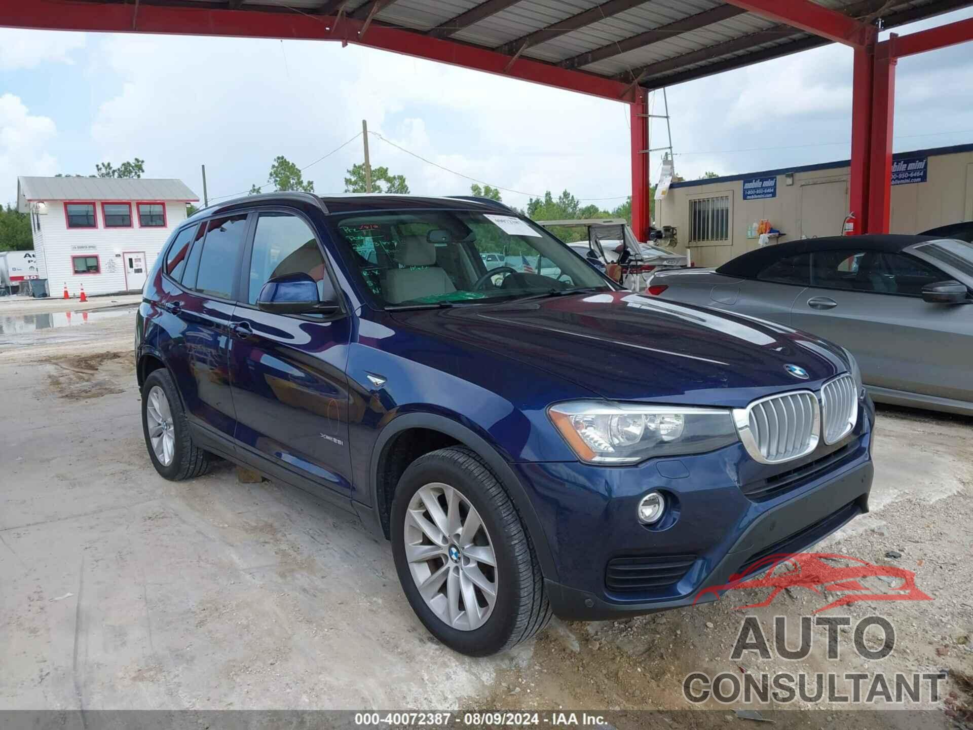 BMW X3 2017 - 5UXWX9C35H0W72078