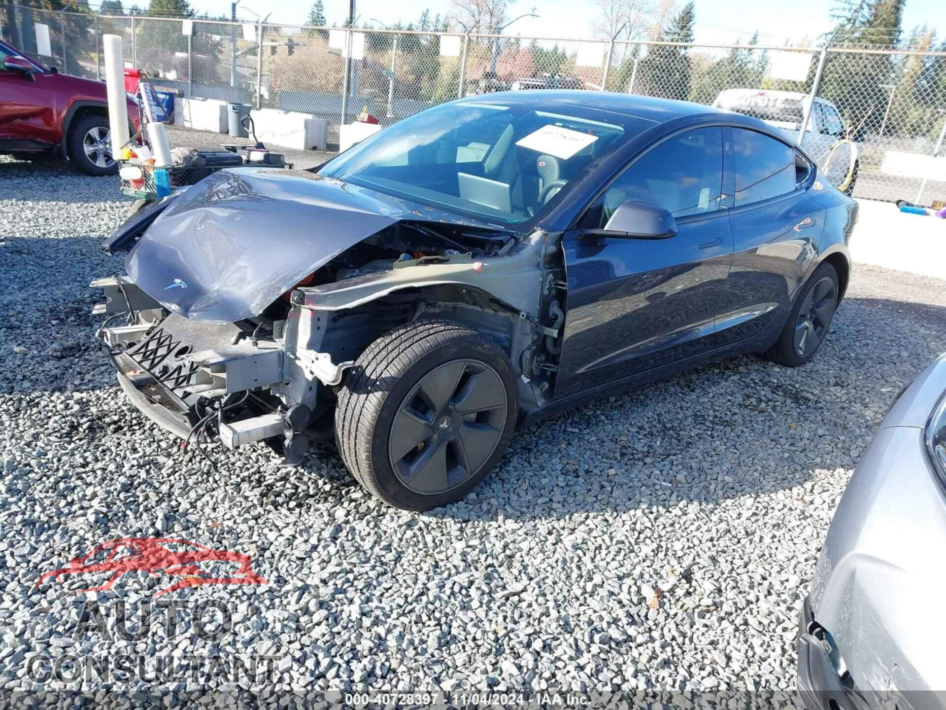 TESLA MODEL 3 2022 - 5YJ3E1EBXNF244973