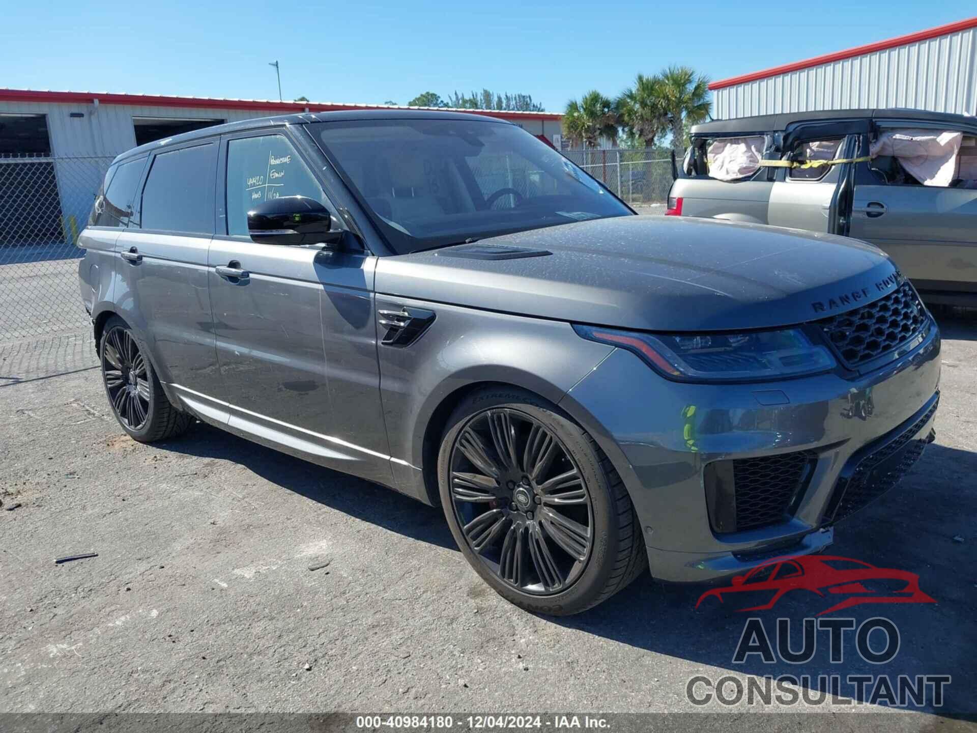 LAND ROVER RANGE ROVER SPORT 2019 - SALWR2RE4KA833199