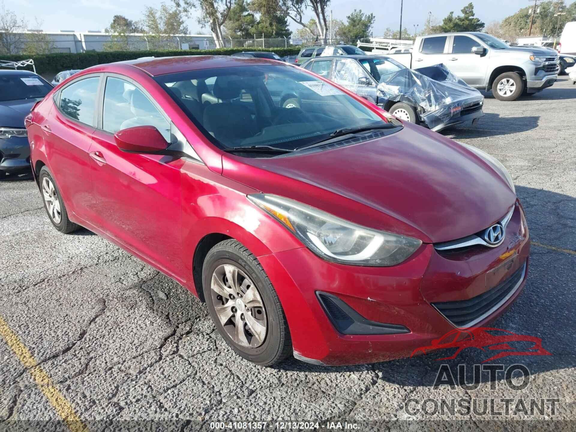 HYUNDAI ELANTRA 2016 - 5NPDH4AE8GH711812