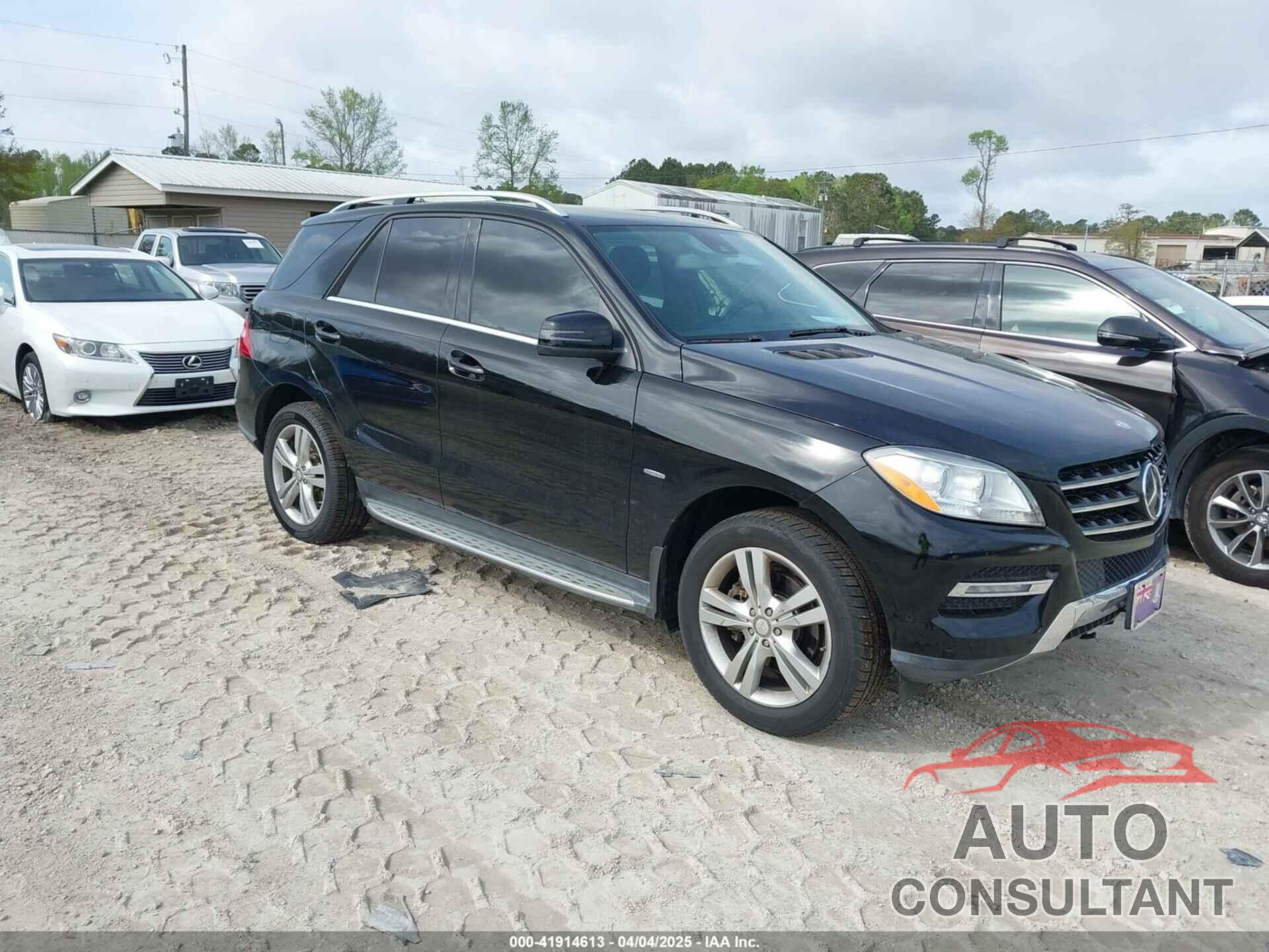 MERCEDES-BENZ ML 350 BLUETEC 2012 - 4JGDA2EB3CA007796
