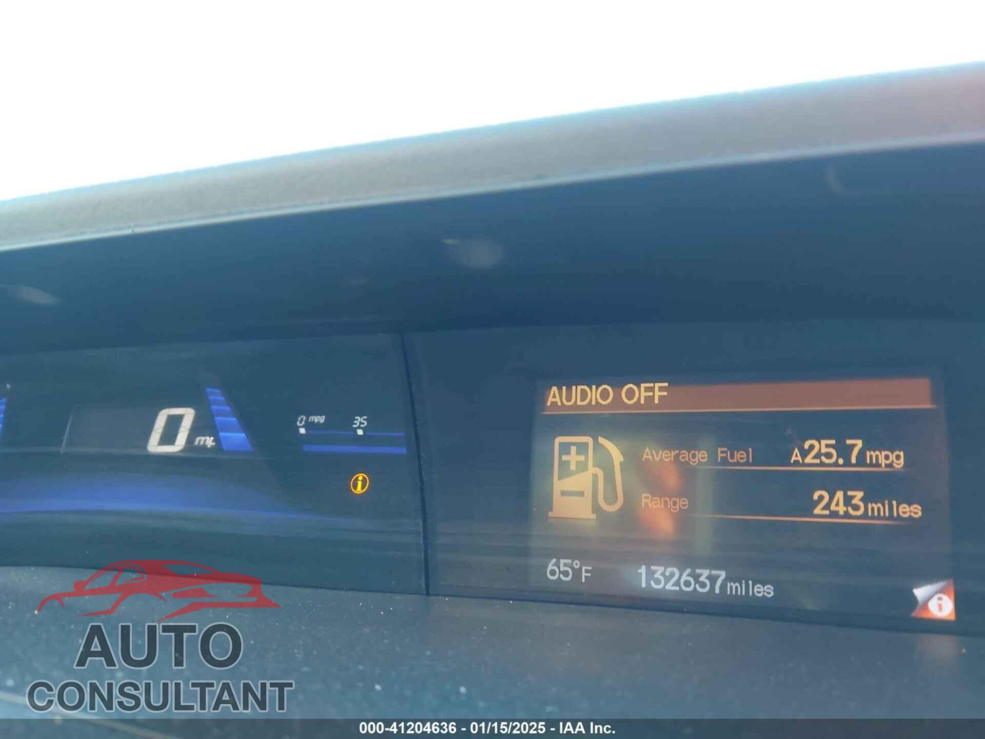HONDA CIVIC 2012 - 19XFB2F8XCE307085