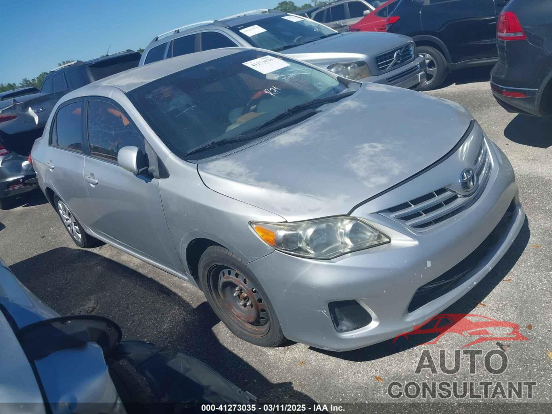 TOYOTA COROLLA 2013 - 5YFBU4EE2DP080132