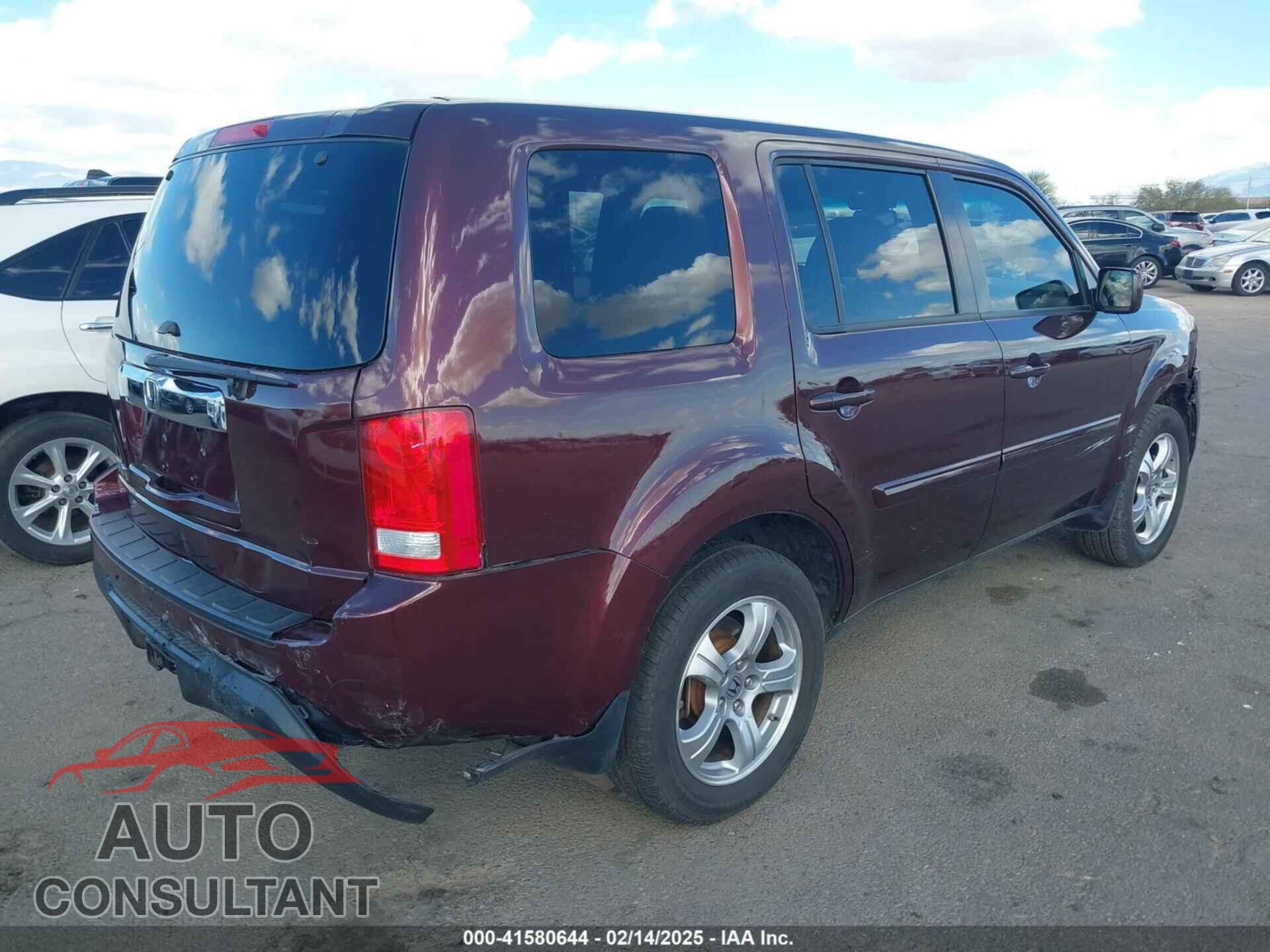 HONDA PILOT 2012 - 5FNYF3H53CB038511
