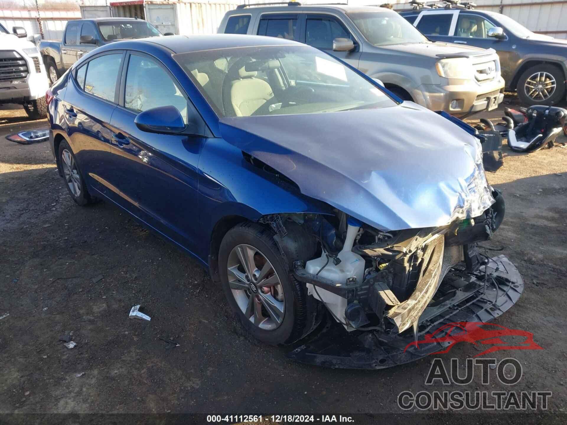 HYUNDAI ELANTRA 2018 - 5NPD84LF4JH367456