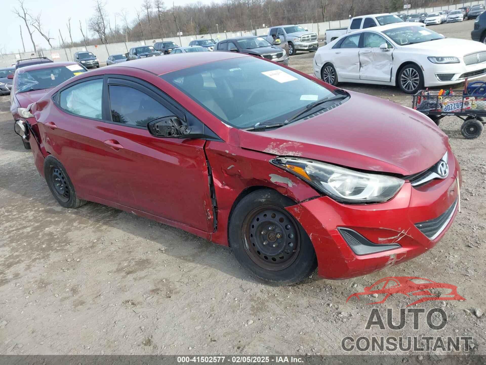 HYUNDAI ELANTRA 2016 - 5NPDH4AE9GH696124